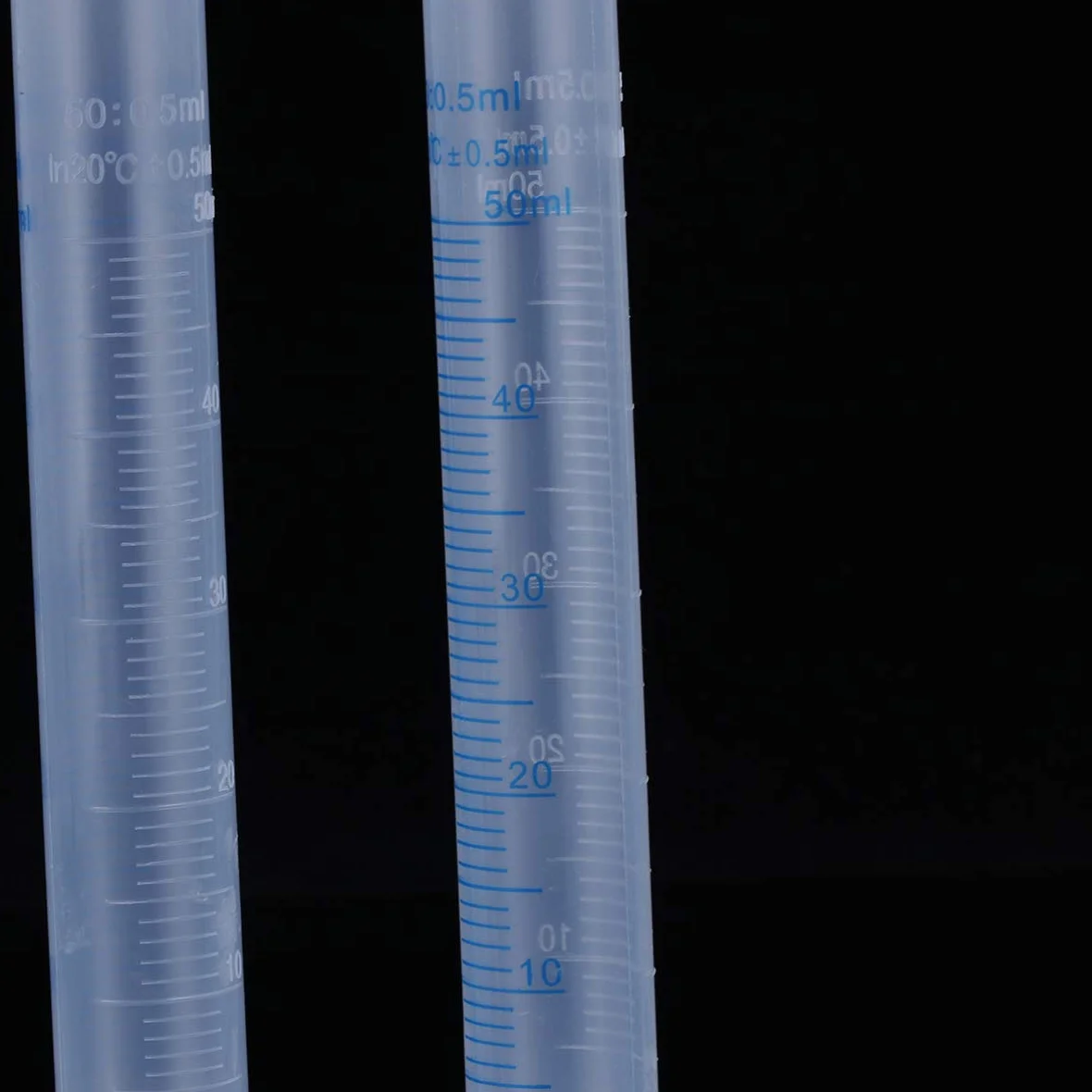 Cabilock 5 Piezas Cilindros de Medición Probeta Plástica Graduada Transparente con Base Hexagonal