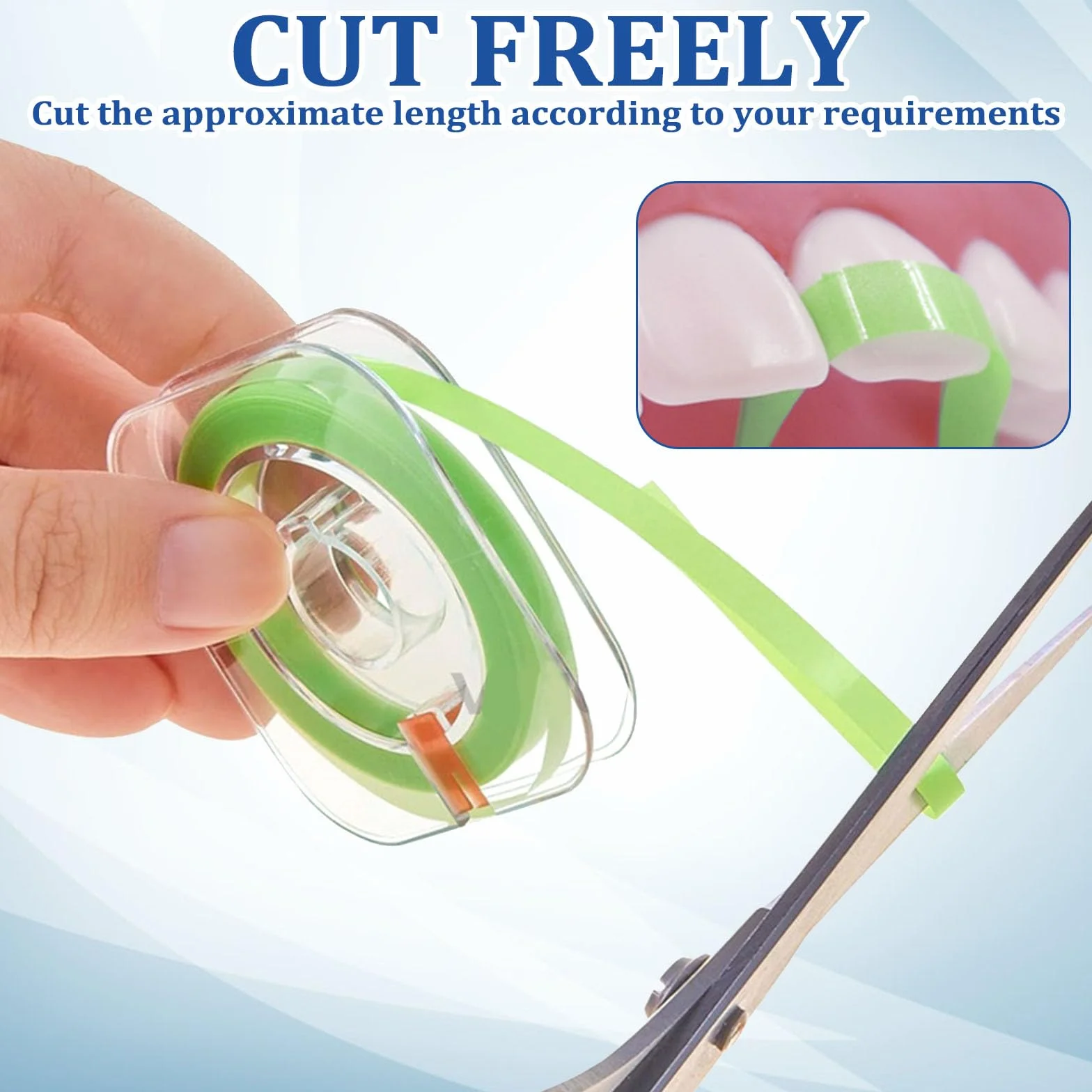 Papel de Lija Interdental Tiras de Lijado Dental 3 Volúmenes para Limpieza Bucal