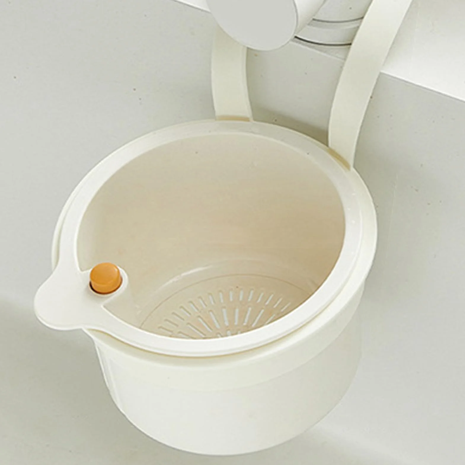 Colador de cesta para fregadero, filtro de drenaje de alimentos colgante multiuso