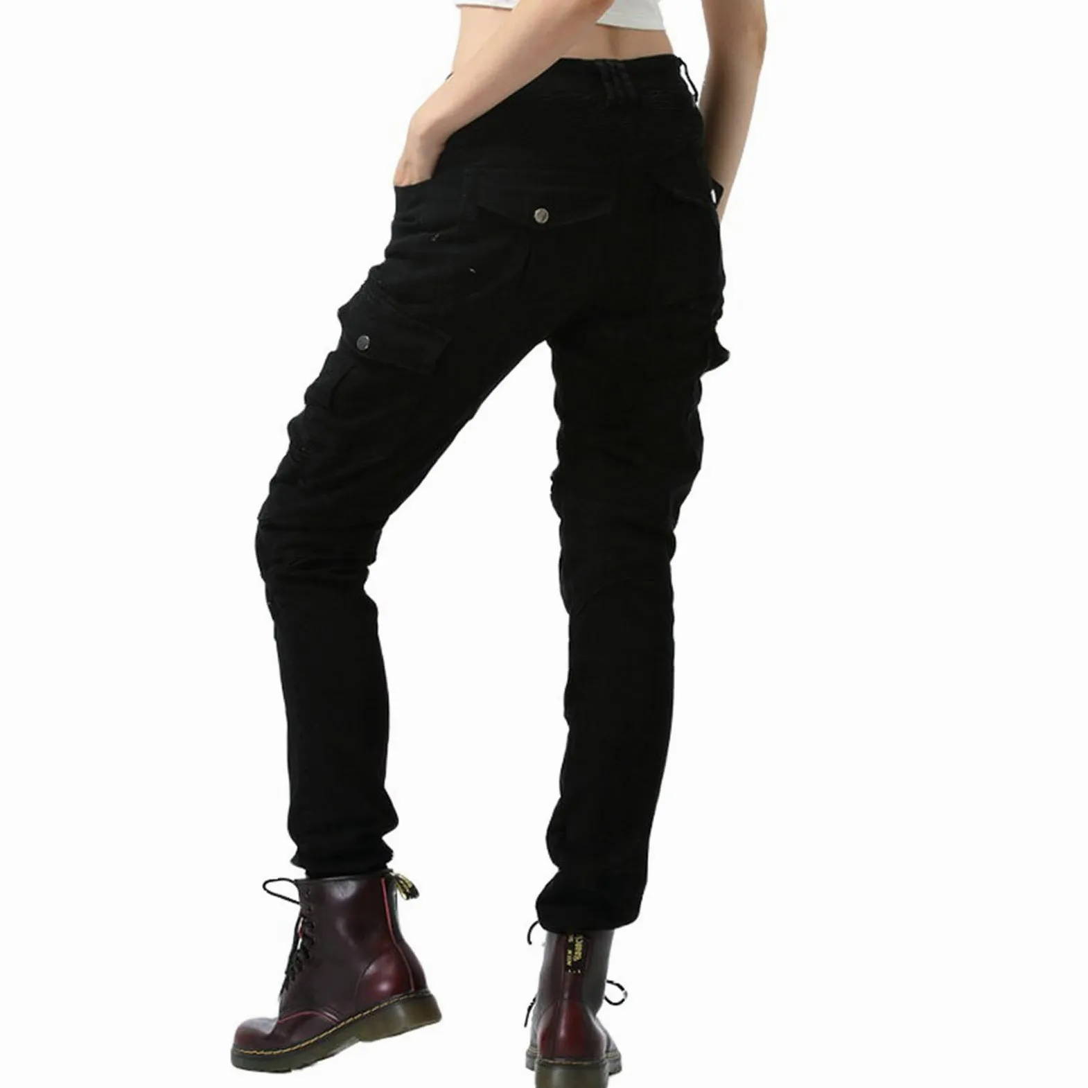 Pantalones casuales para mujer, cintura alta, elásticos, cómodos, para entrenamiento, yoga, viajes, pantalones de chándal con bolsillos para uso diario