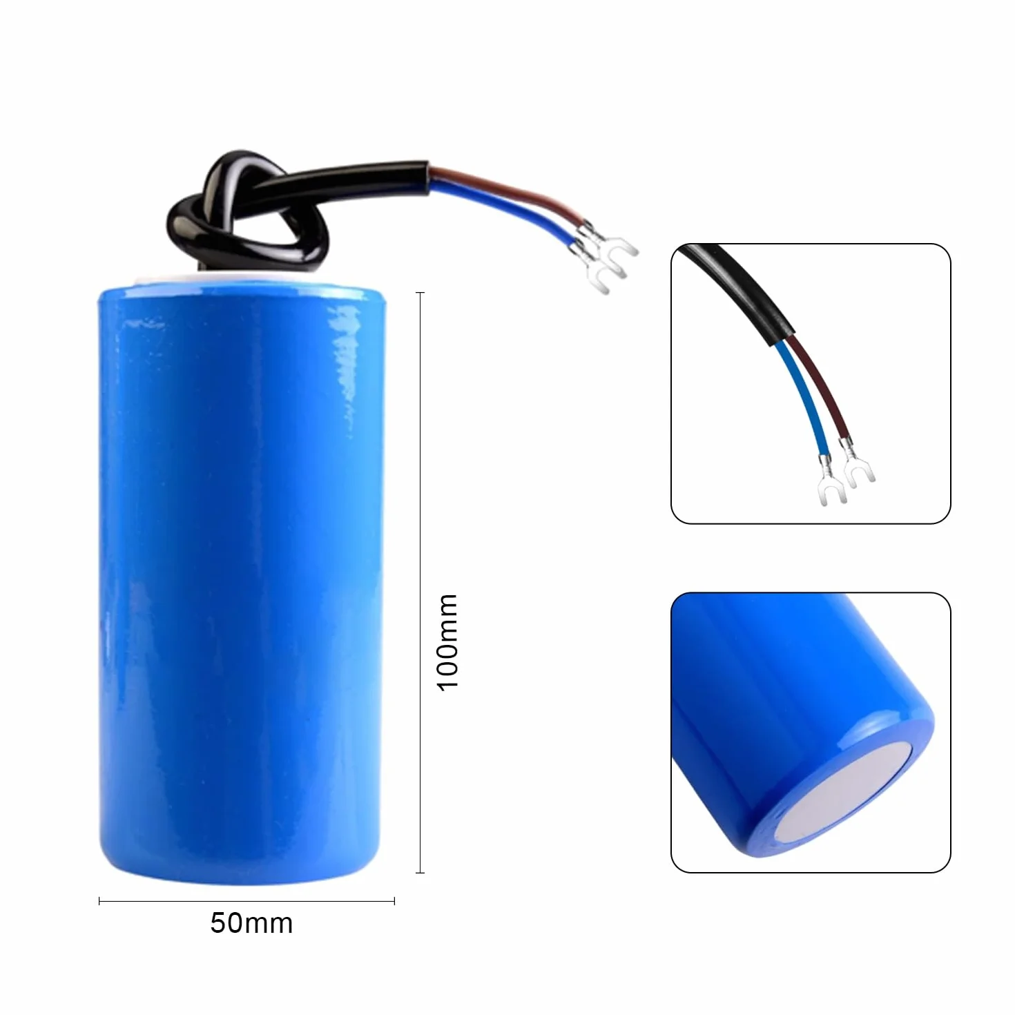 ANGEEK Condensador CD60 AC 450V 200uf 50/60Hz de Arranque y Marcha para Motor