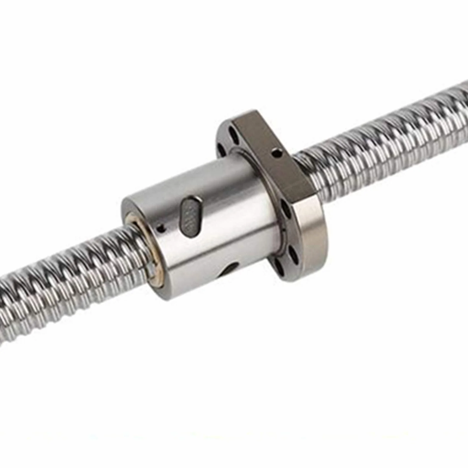SFU1605 Husillo de bolas de 700 mm acero inoxidable con soporte BK12/BF12 tuerca DSG16H juego embrague CNC