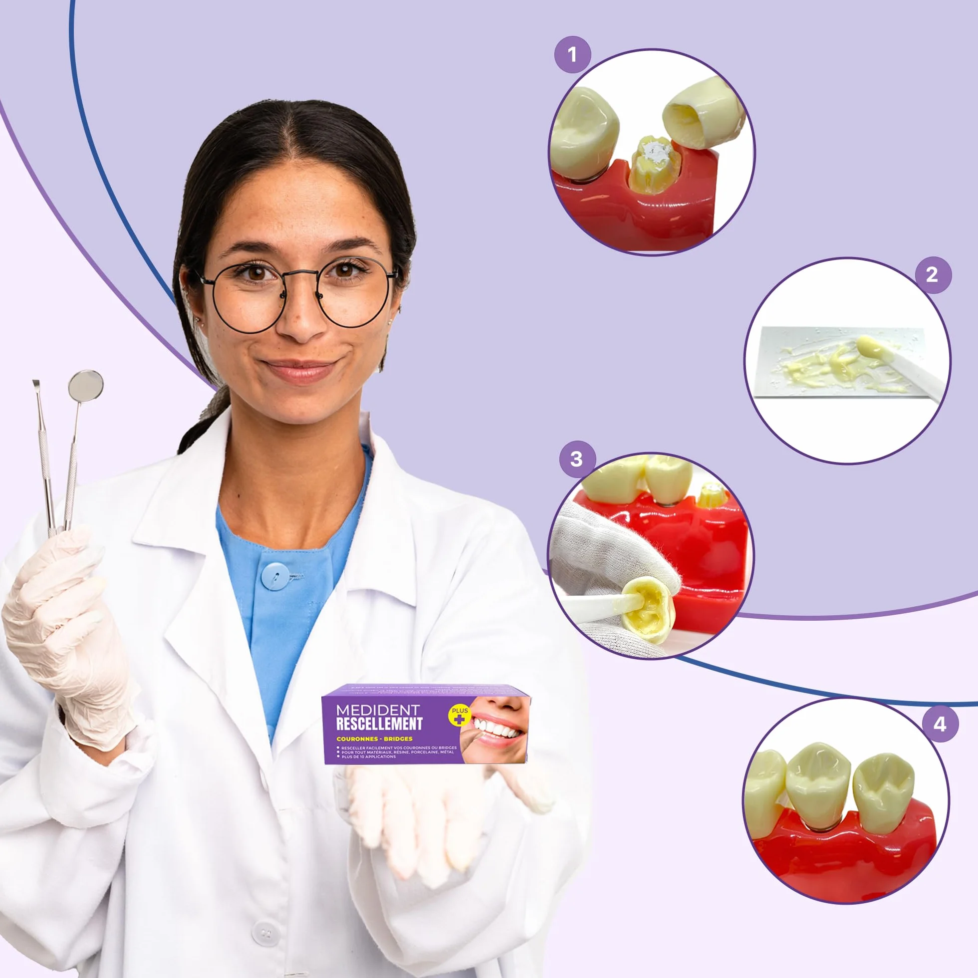 MEDIDENT RESCELLEMENT PLUS Adherencia reforzada para volver a sellar coronas y puentes