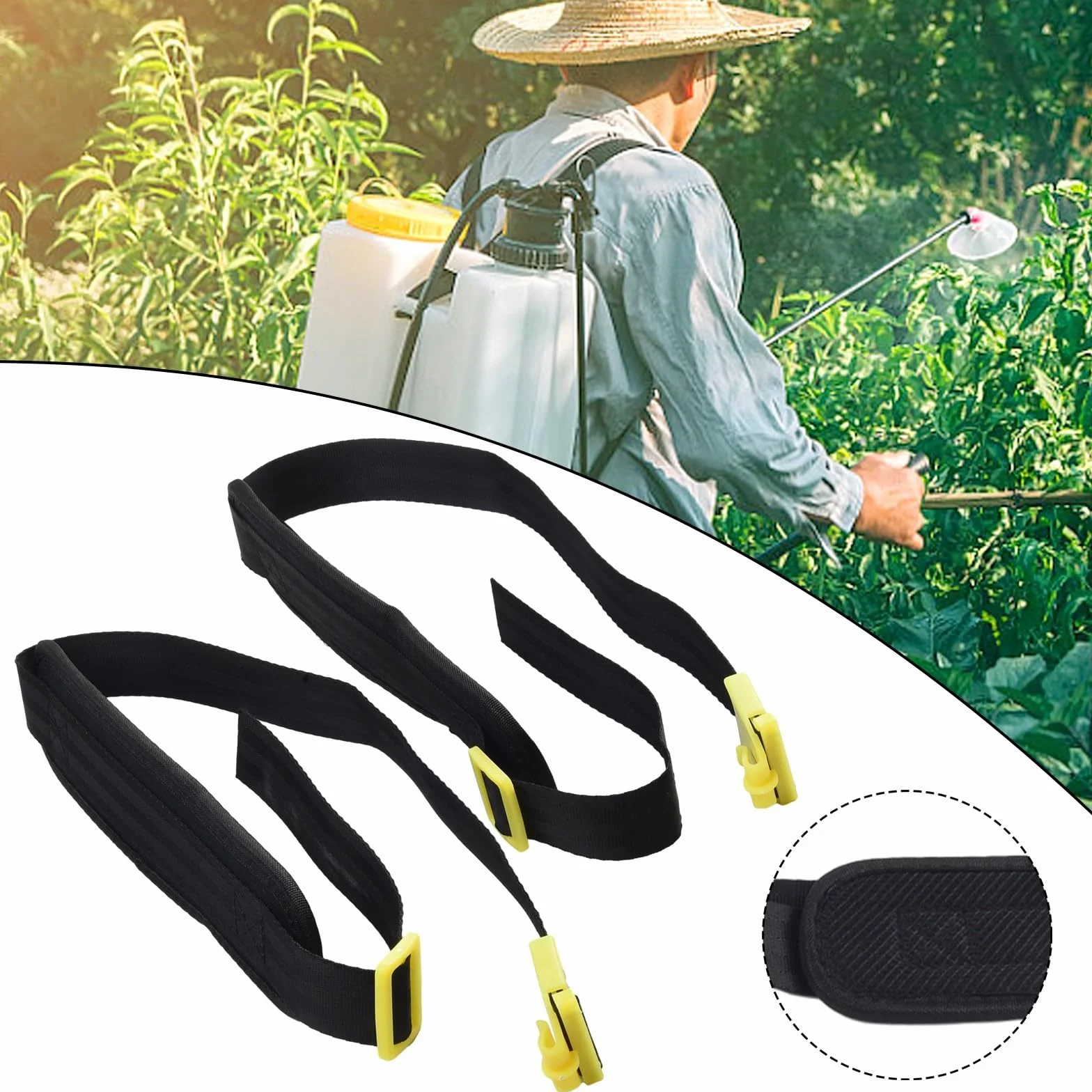 Correa de pulverización funcional y ergonómica para mochila