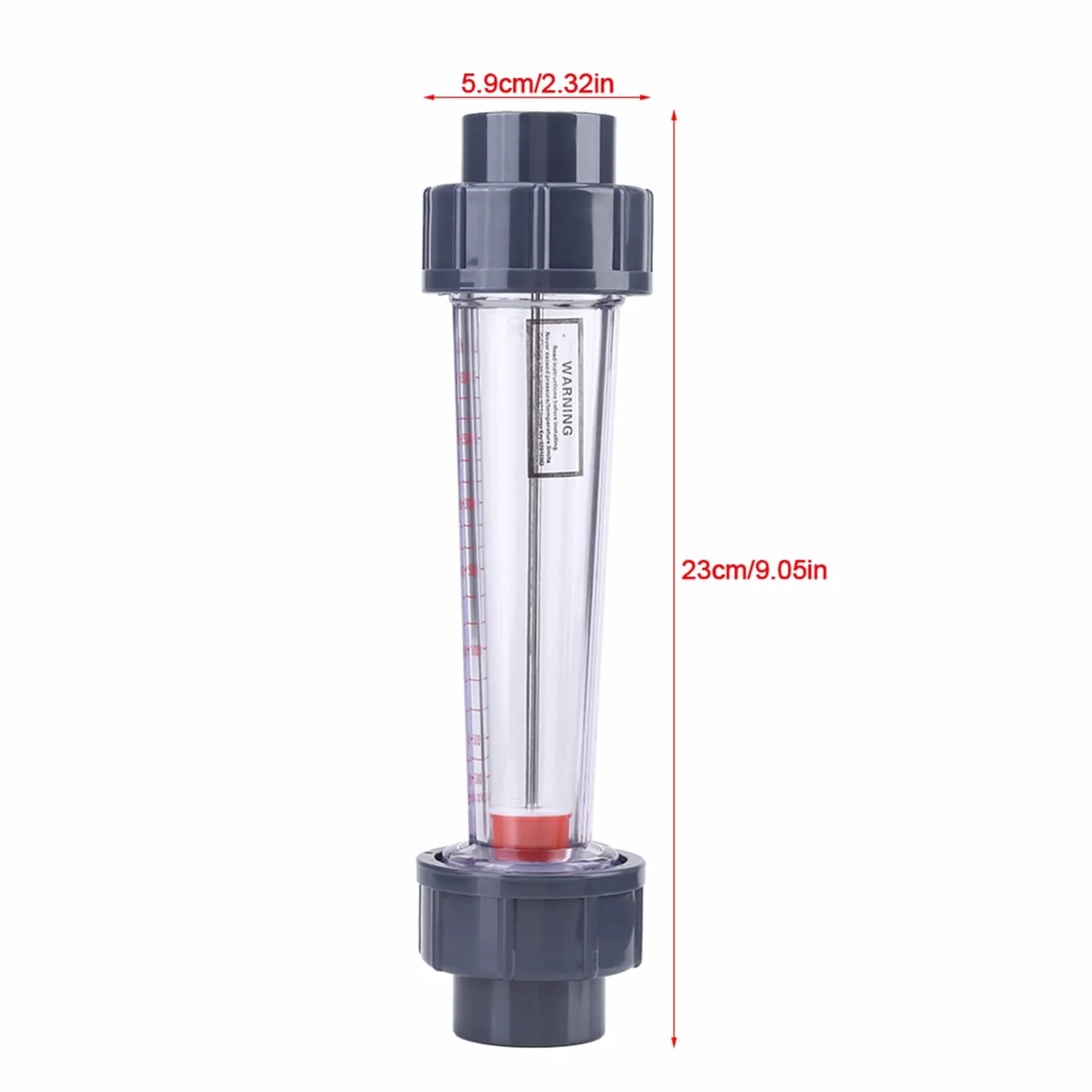 aqxreight Medidor De Flujo LZS 25 Tubo Plástico Rotámetro 300 3000L/H Agua