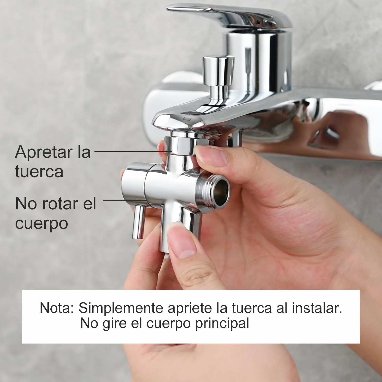 Tecmolog Desviador de Grifos Lavabos 22mm Adaptador Manguera Grifo Cocina Cromo SBA021C