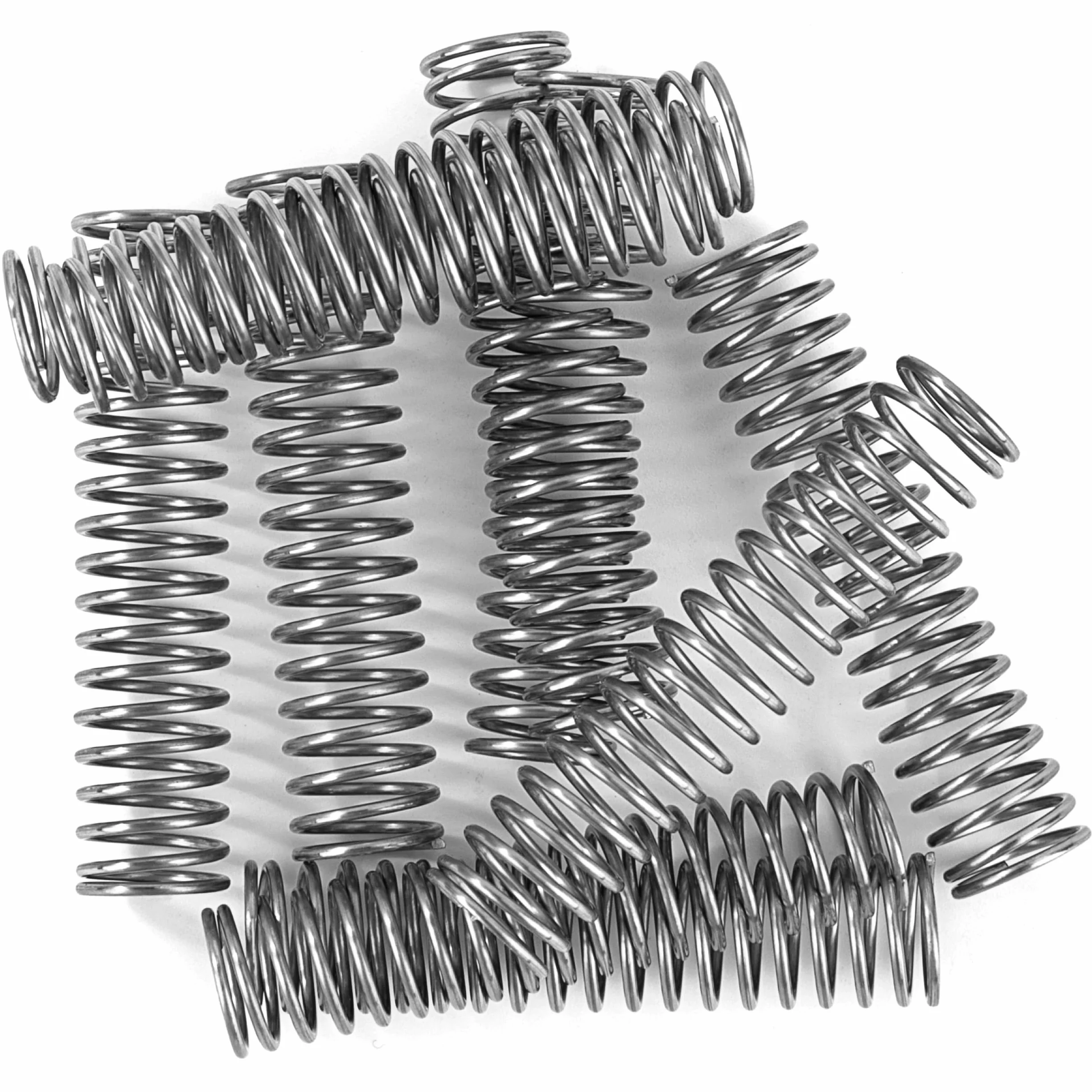 Muelles de Compresión Acero Inoxidable 55mm Alambre 1,1mm Diámetro Interior 10mm Fuerza 1,23kg 10 Piezas