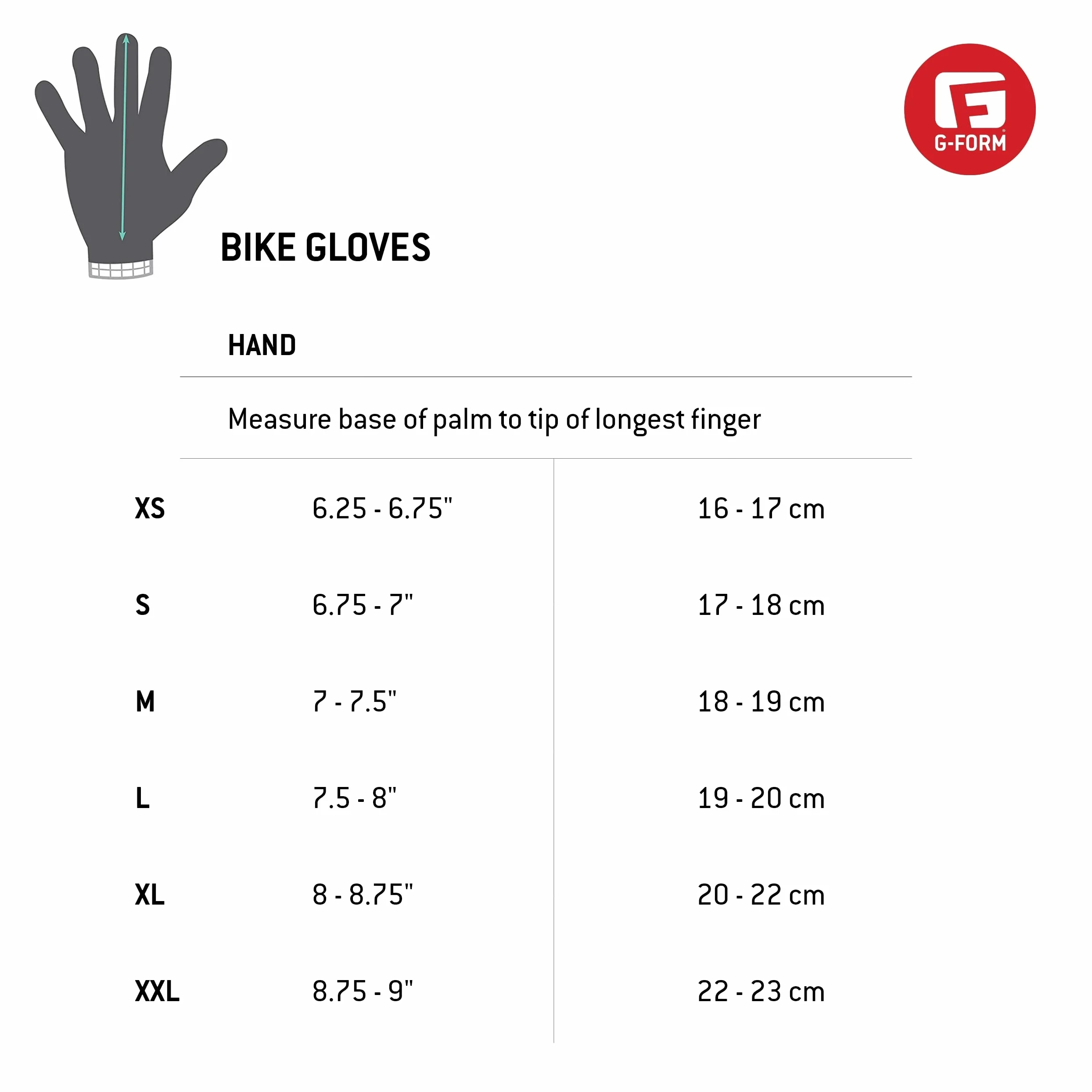 G-Form Sorata 2 Trail Glove Guantes, Unisex Adulto