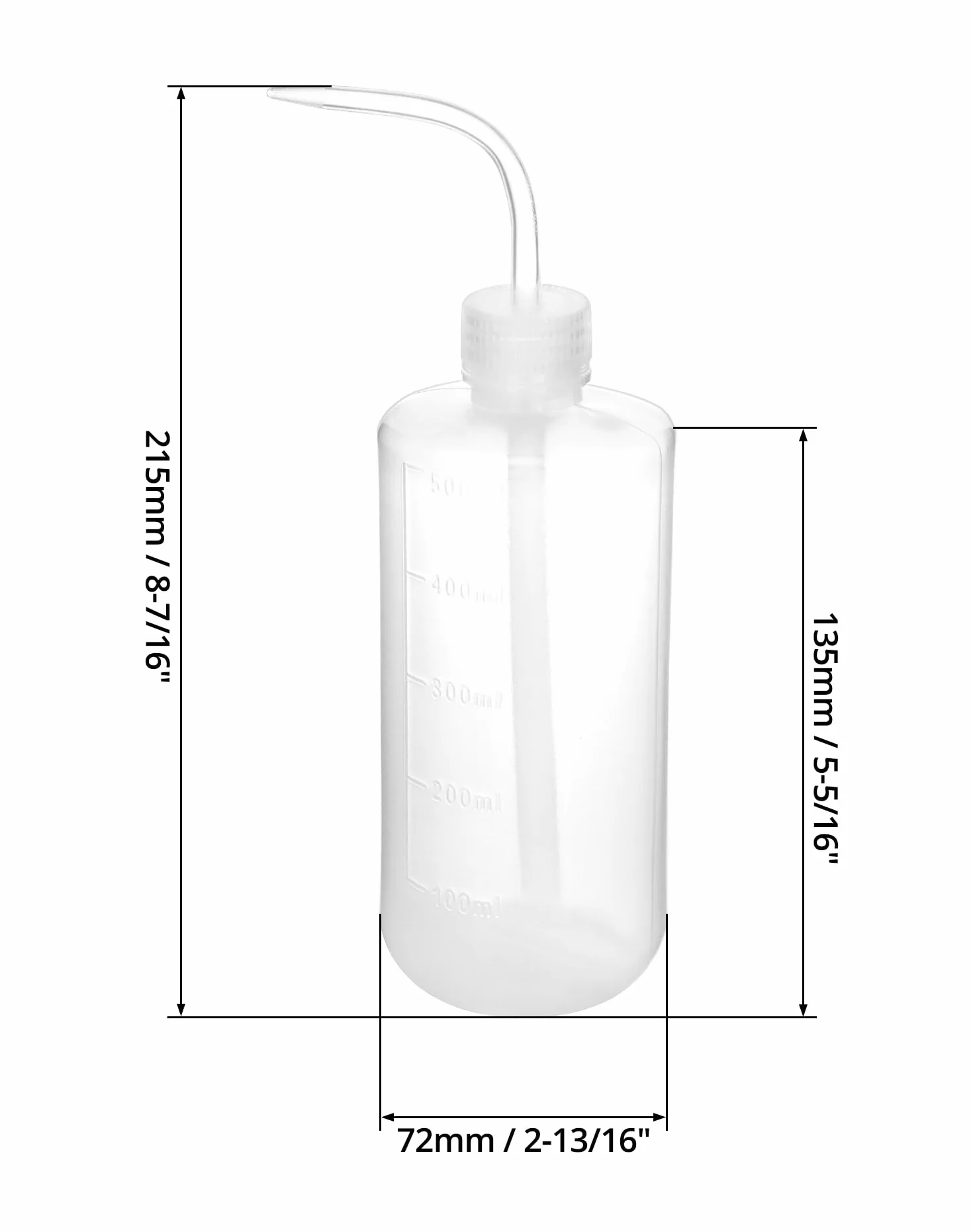 QWORK Botella de Lavado 500ml, Botella Exprimible, Herramientas de Riego