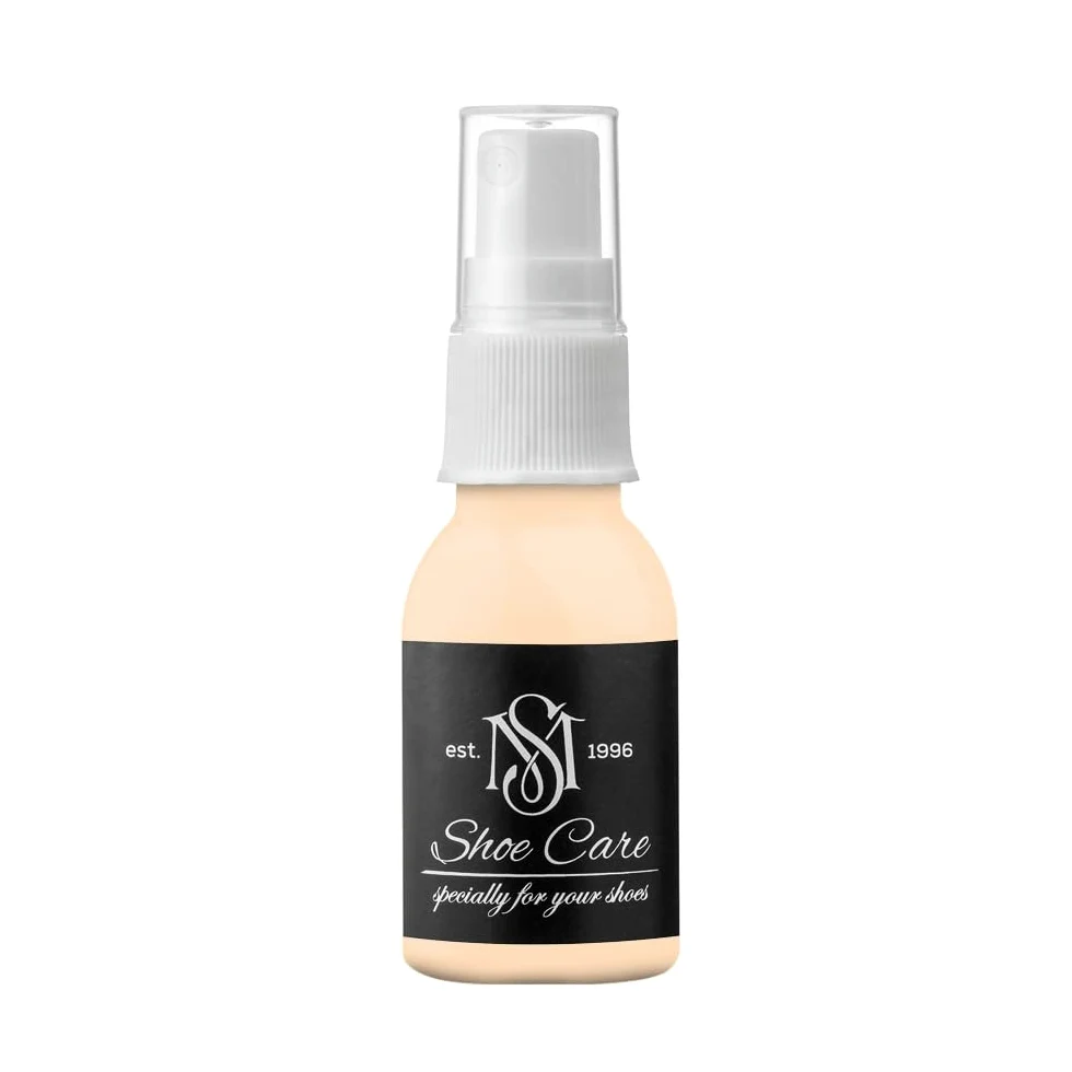 Spray nutritivo para cuero – NCS S 0515-Y40R Buff – Acondicionamiento profundo y restauración del color de zapatos para cuero liso por MAVI STEP – 100.5 ml