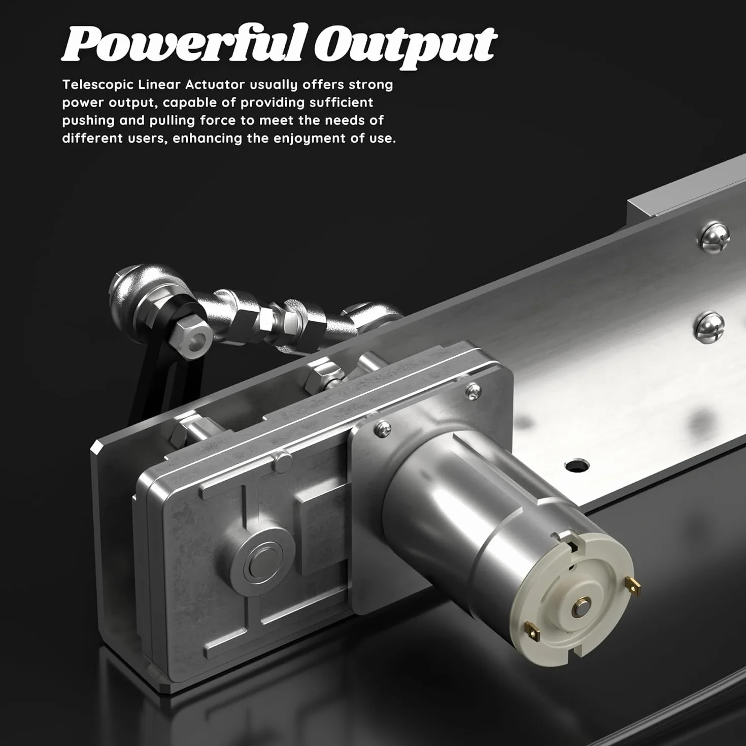 Actuador Lineal DC 12V, Motor Telescópico Ajustable 2-8cm, 95 RPM, Controlador Velocidad