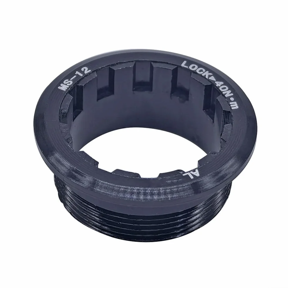 MicroSpline Anillo bloqueo casete bicicleta CNC aluminio 12 velocidades antideslizante ligero alta resistencia paquete 2 negro