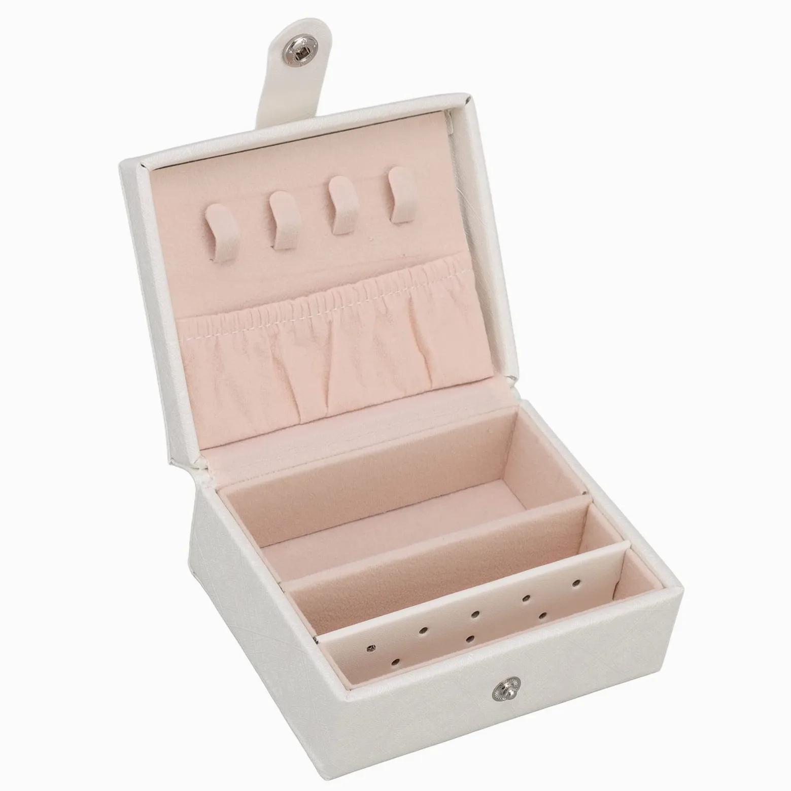 Joyero de Cuero Sintético | Capas múltiples de gran capacidad con espejo, para organizador de accesorios para el hogar para mujeres