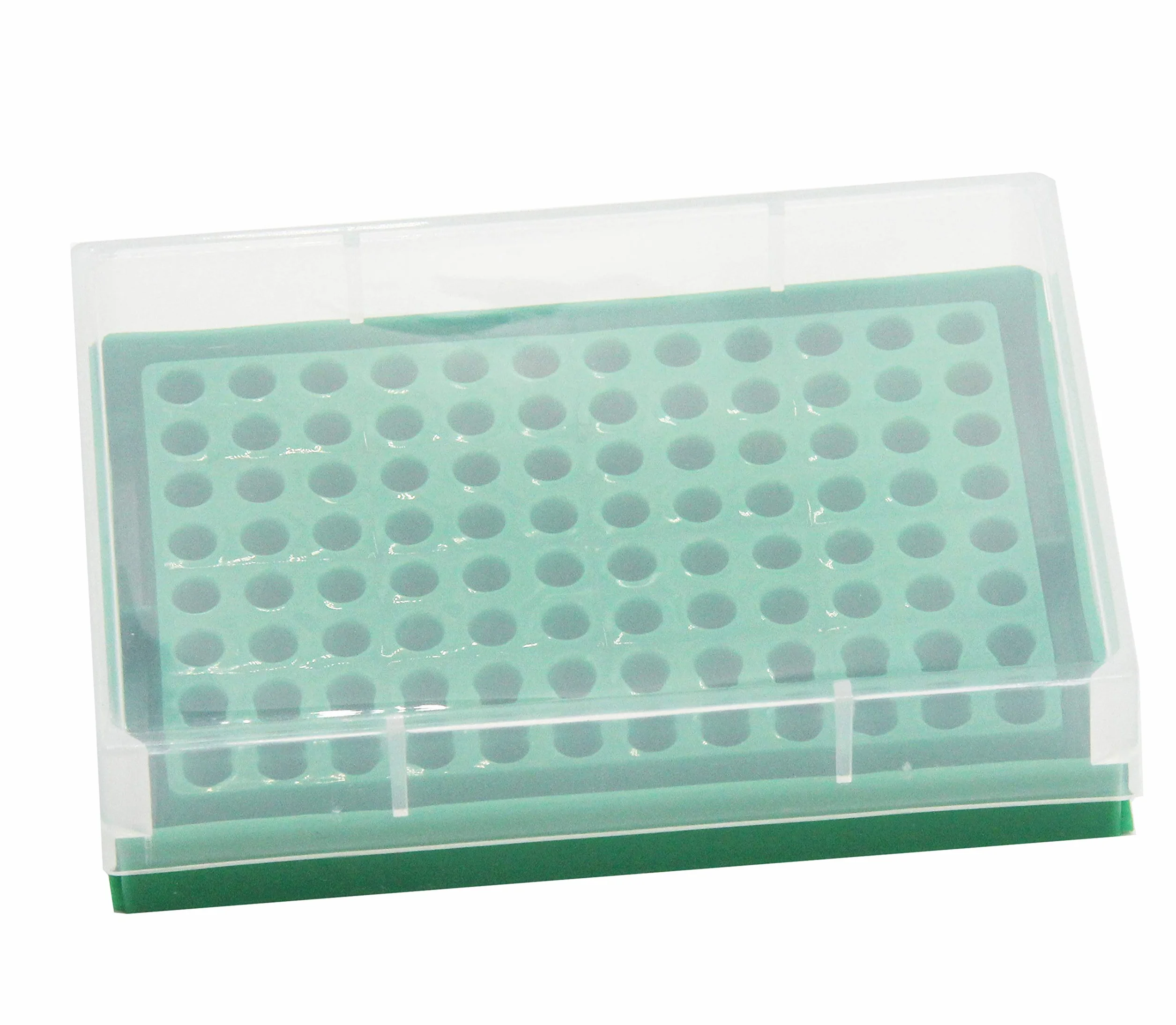 MUHWA Gradilla para Tubos de PCR, 96 Posiciones, 0,2 ml, Azul