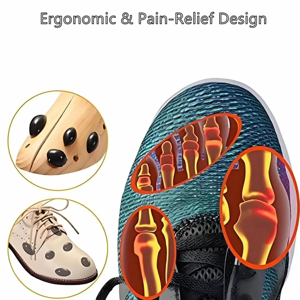 Genérico Hormas para Zapatos,Ajustable Horma Zapatos Hombre Mujer,Horma Para Ensanchar Zapatos de Pino,Horma Zapatos para Hombre y Mujer