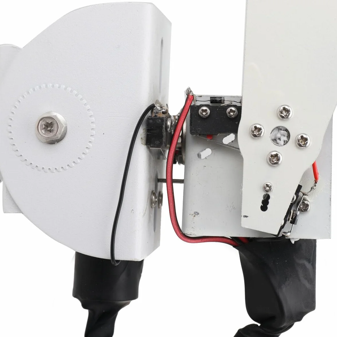 Bricolaje 30 W Dos ejes giratorio Cardán Solar Tracking Robot vigilancia alto par motor engranaje helicoidal