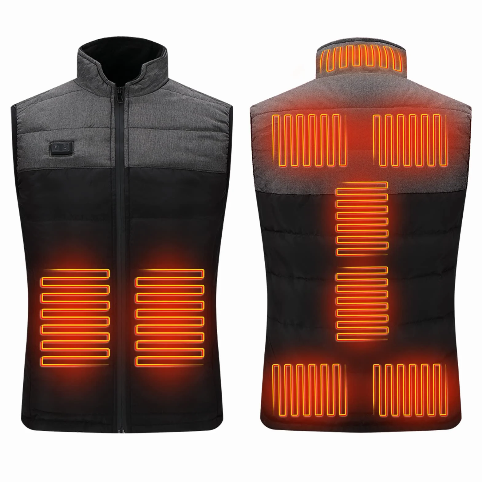 Bseical Chaleco Calefactable Hombre Moto, Chaqueta Calefactable Mujer Invierno, Chaleco Calentador Eléctrico, Chaquetas Con Calefaccion Ropa Camping Térmico