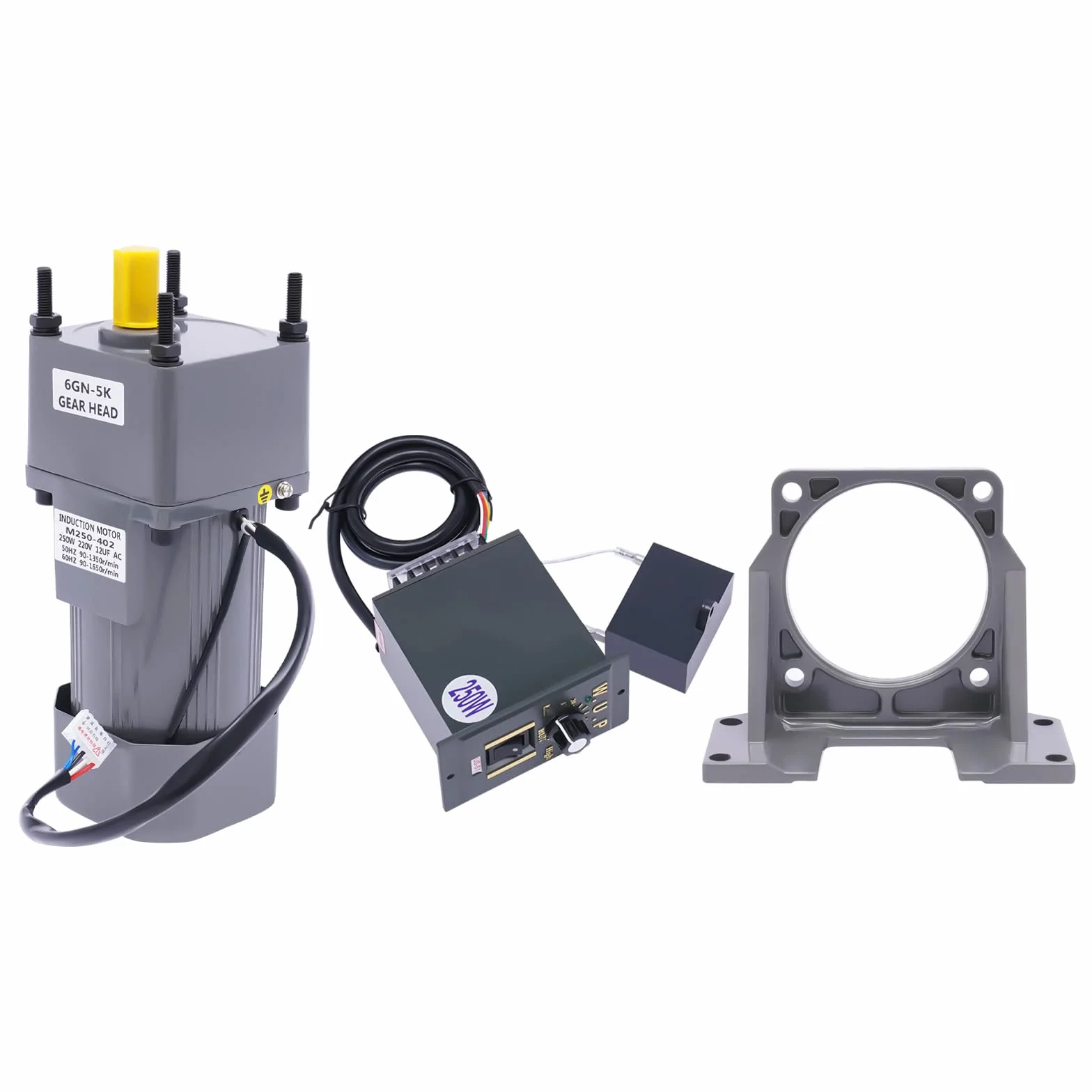 Motor Eléctrico Monofásico 250W 220V Reversible Velocidad Variable Ajustable