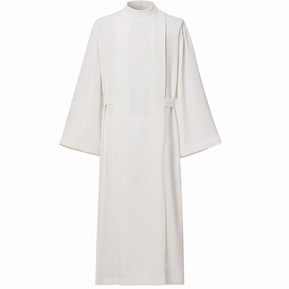 BLESSUME Priest Clergy Alb Chalecos alba con pliegues frontales