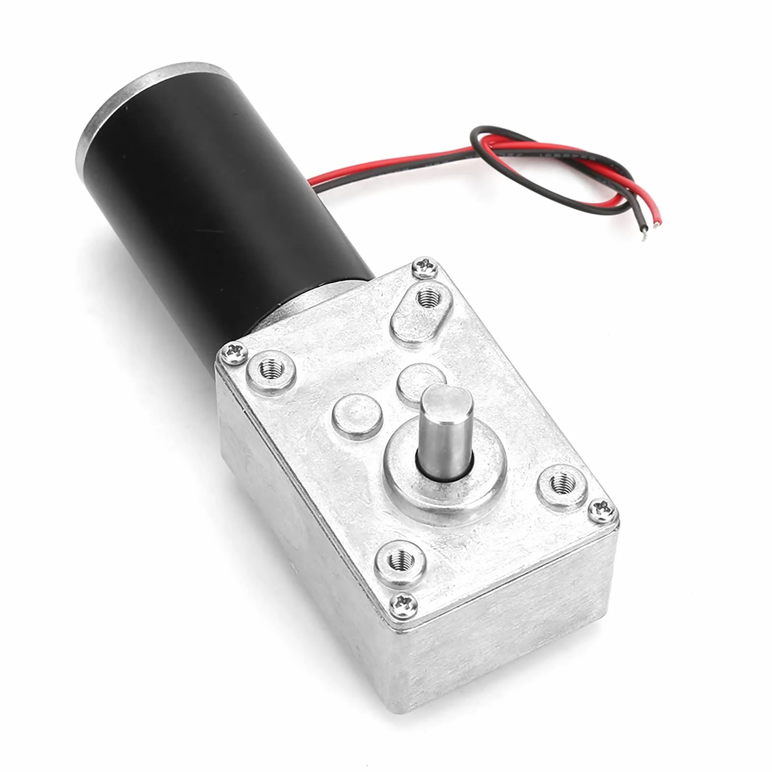Yosoo Health Gear Motor de Engranajes CC 12V, Alta Velocidad de Torsión, Caja de Cambios Eléctrica Reversible Eje 8mm