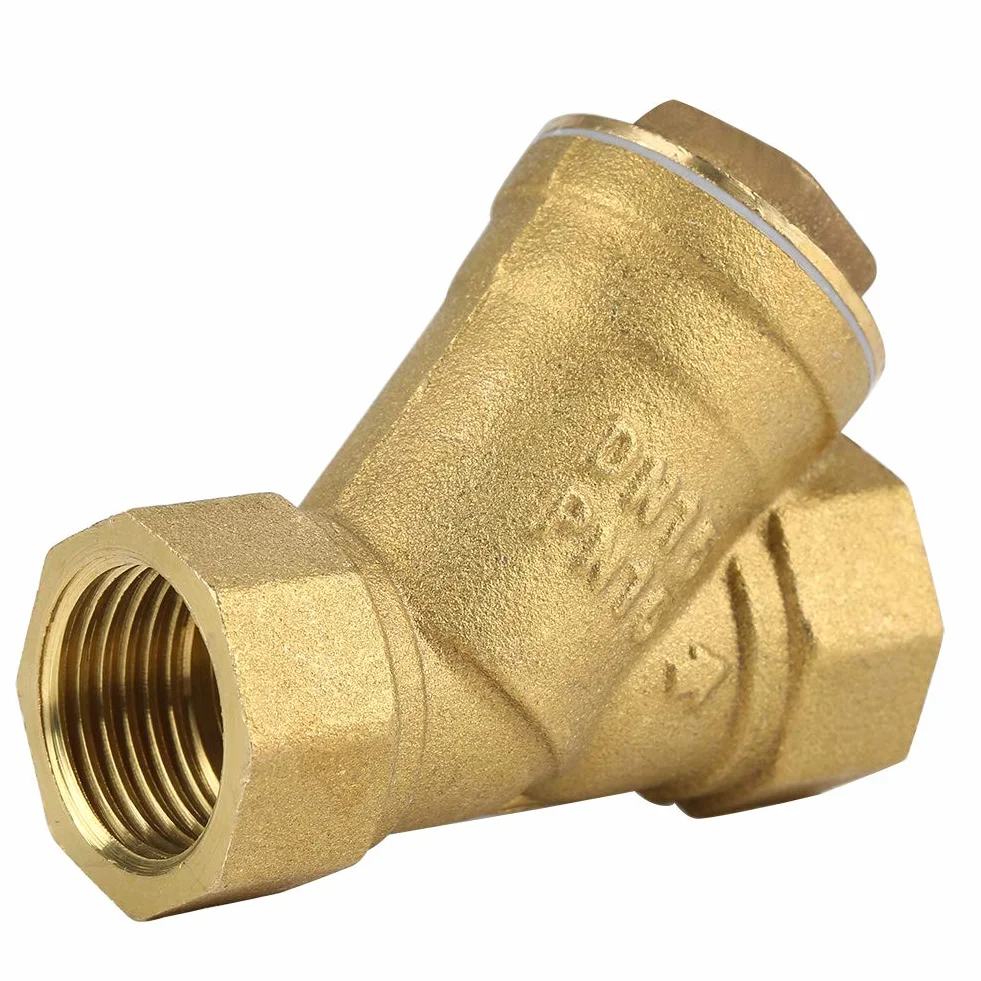 Filtro de Latón 1/2" BSPP Rosca Hembra Válvula en Y Separación Agua Aceite DN15