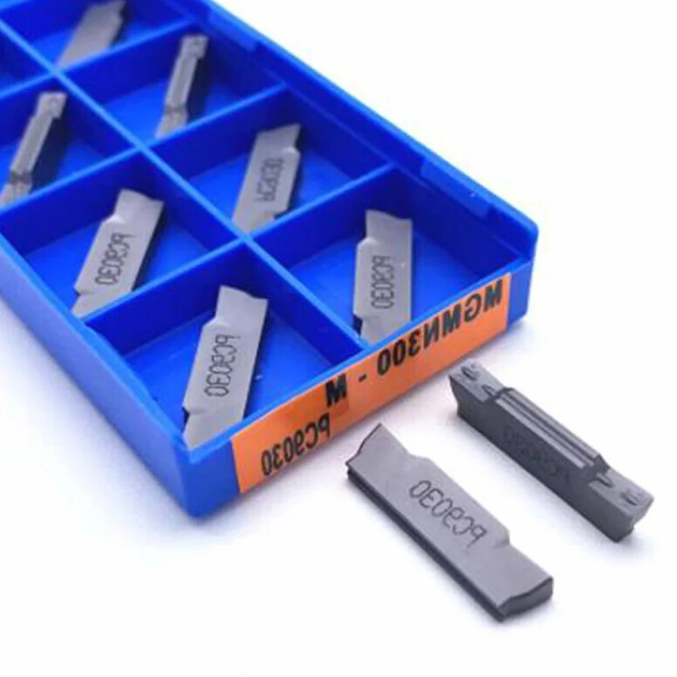 Insertos de Carburo MGMN300-M 9030 3 mm para Ranurado y Fresado Indexable Herramienta de Corte de Ranura de Torno