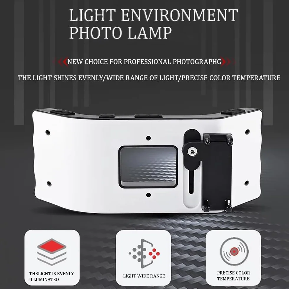 Luz para Fotografía Dental LED 6000-6500K Brillo Ajustable con Soporte Universal