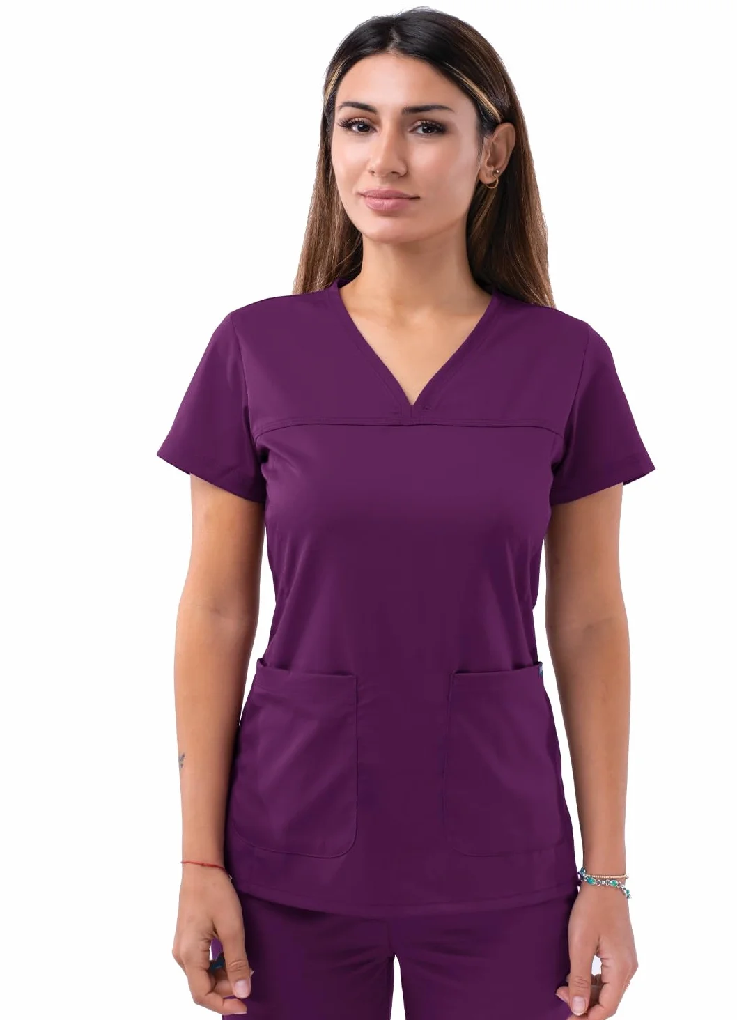 Adar Pro Prendas médicas para Mujer - Casaca médica sin Mangas con Cuello en V
