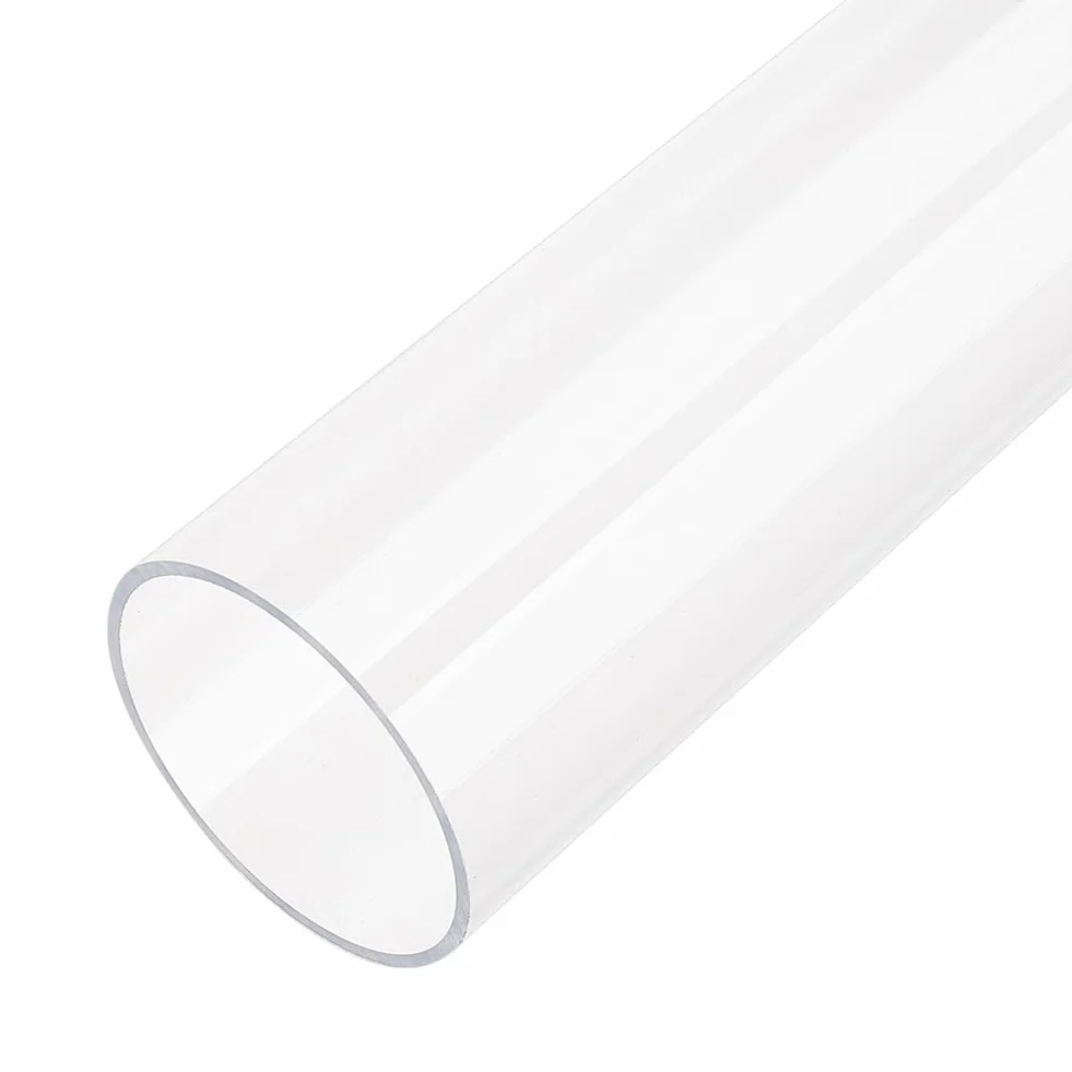 OLYCRAFT Tubo acrílico 5.5x25 cm Diámetro interior 5 cm Transparente rígido redondo para refrigeración por agua lámparas