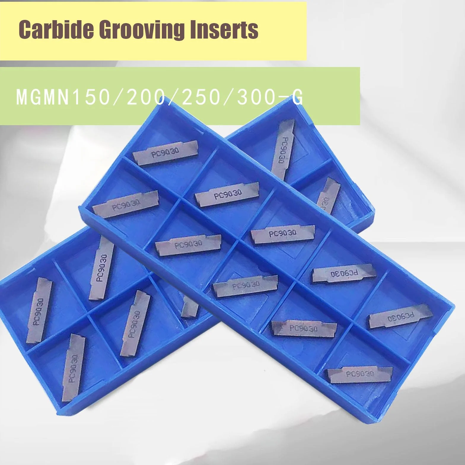Soporte para herramientas de corte de torno MGEHR1616-2 con 11 plaquitas MGMN200-G de metal duro
