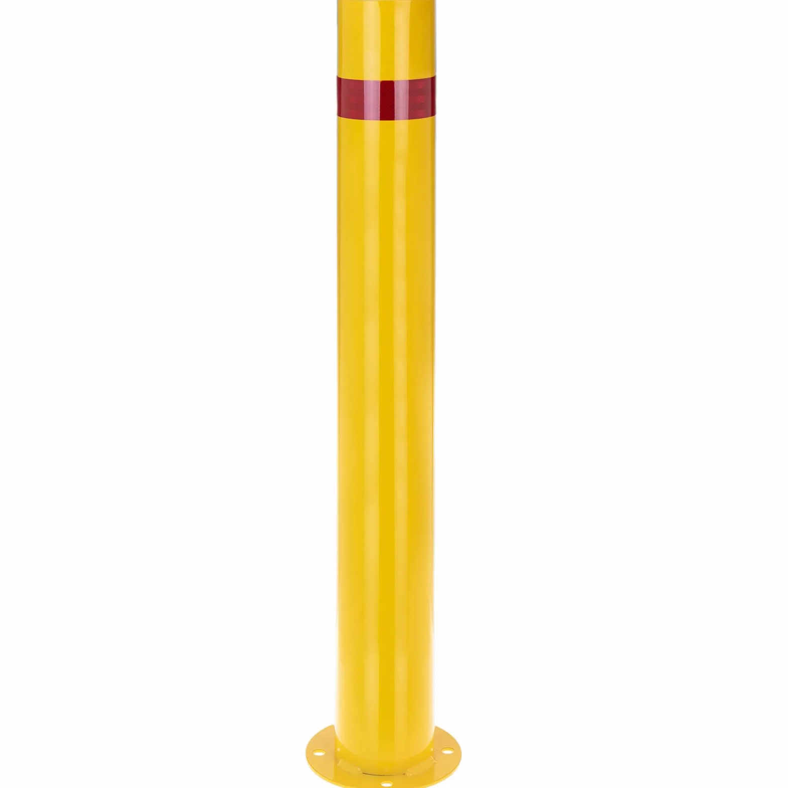 PrimeMatik Pilona bolardo de Acero Amarilla 110 x 960mm