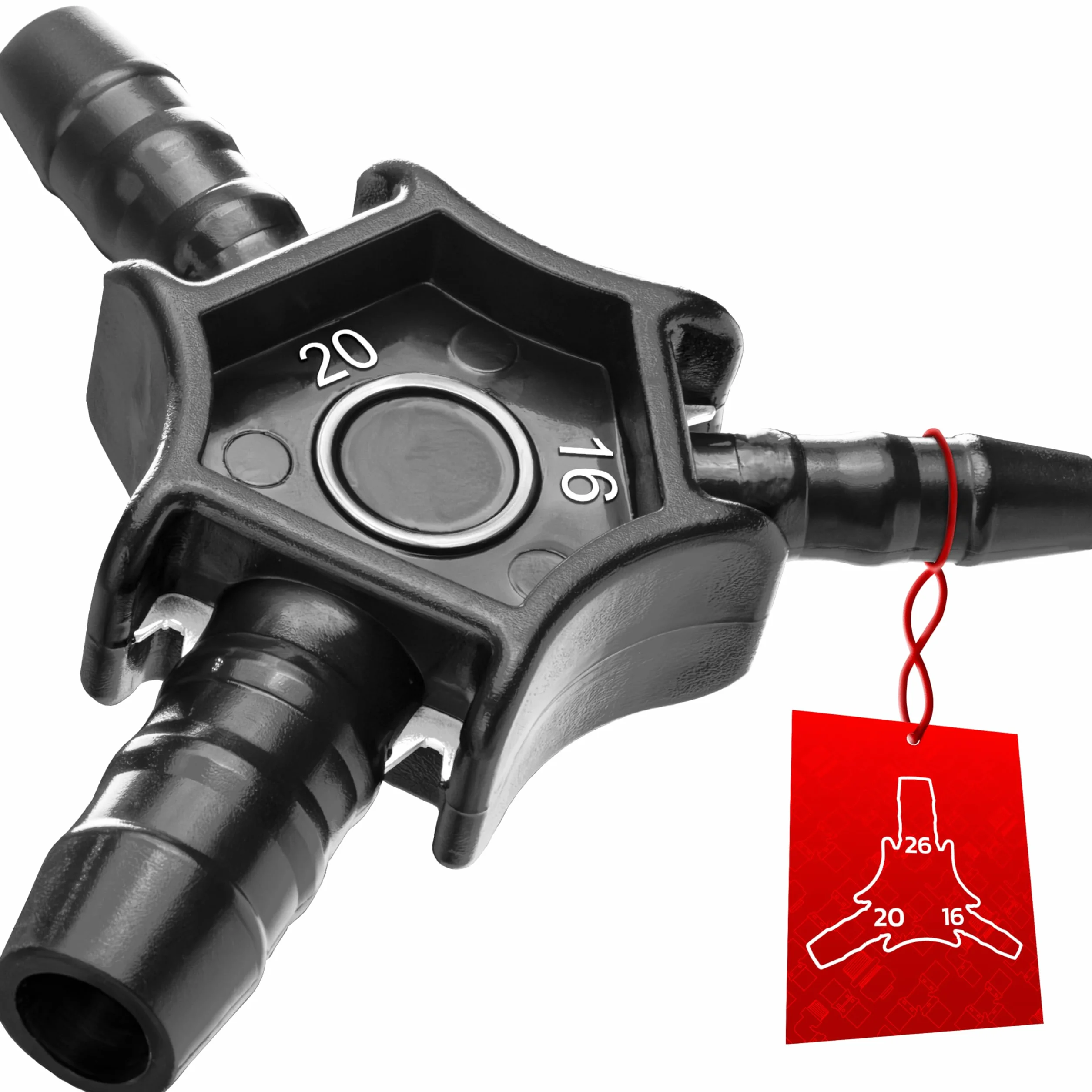 Calibrador Multicapa Ø16-26 mm 3 en 1 para Tubos PEX PER Escariador y Desbarbador