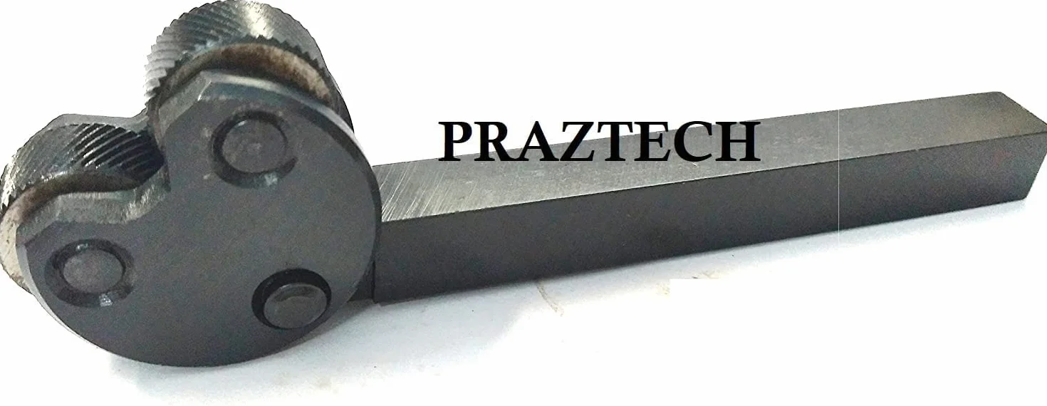 PRAZTCH KNURLING Cabeza de pivote Diamante Patrón de paso medio 1/2" SQ. Shank