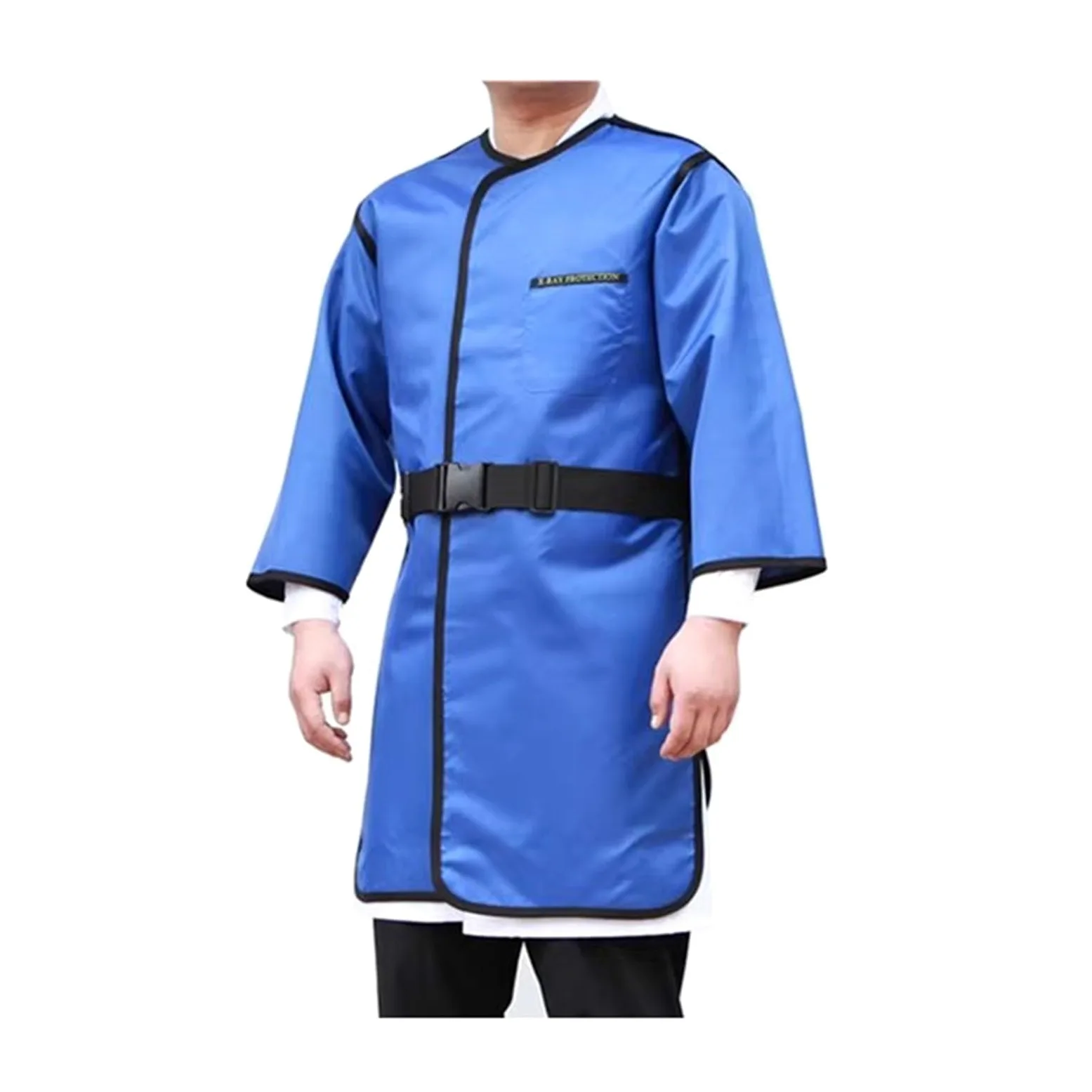 Delantal de Plomo Delantal De Plomo con Mangas Largas para Adultos, Ligero Y Ajustable, para Protección Radiológica En Laboratorio(0.5mmpb,110x60cm)