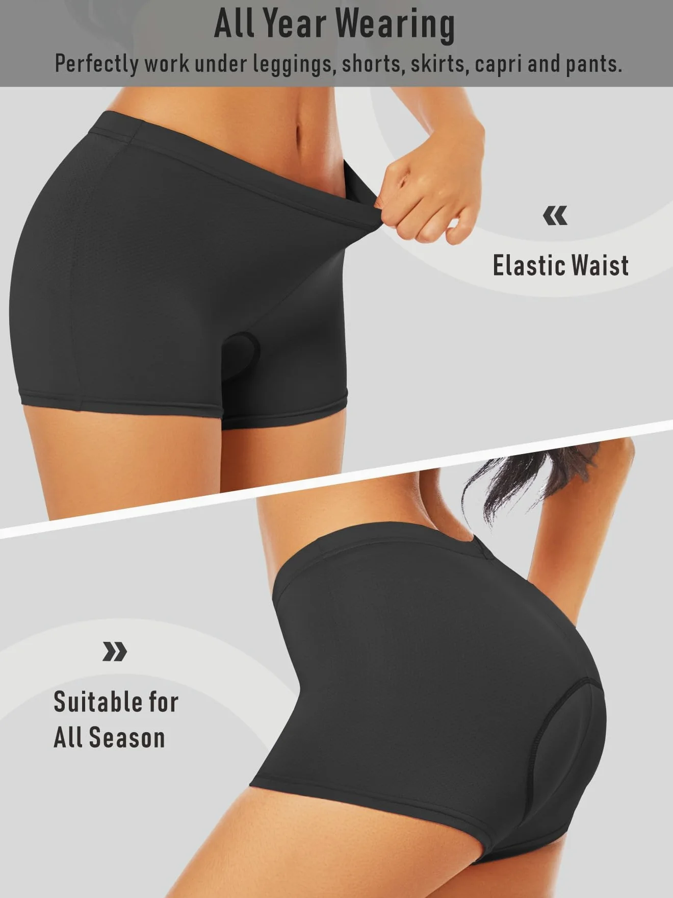 Ropa Interior de Ciclismo para Mujer 4D Pantalones Cortos de Bicicleta Acolchados Ligeros Pantalones Cortos de Ciclismo Transpirables diseño ergonómico