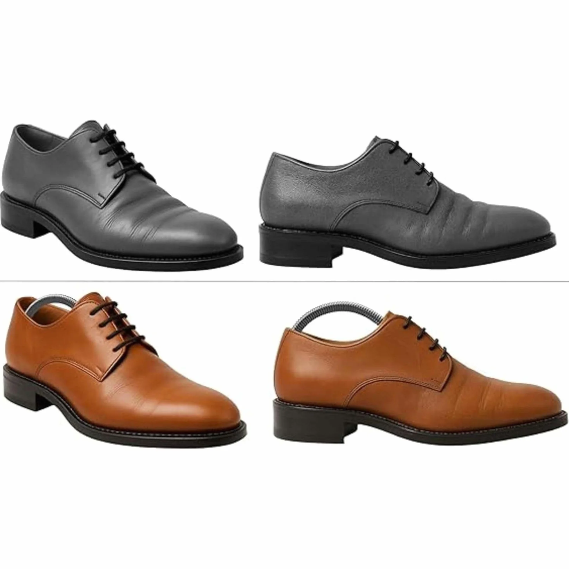 Incutex 5 pares de hormas para zapatos tamaño variable 38-44, estiradores de zapatos para hombres y mujeres, ideales para zapatillas, deportivas, zapatos planos, mocasines, gris