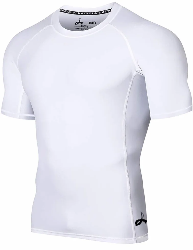 LAFROI Camiseta de Compresión Manga Larga Hombre Protección Solar UPF 50+