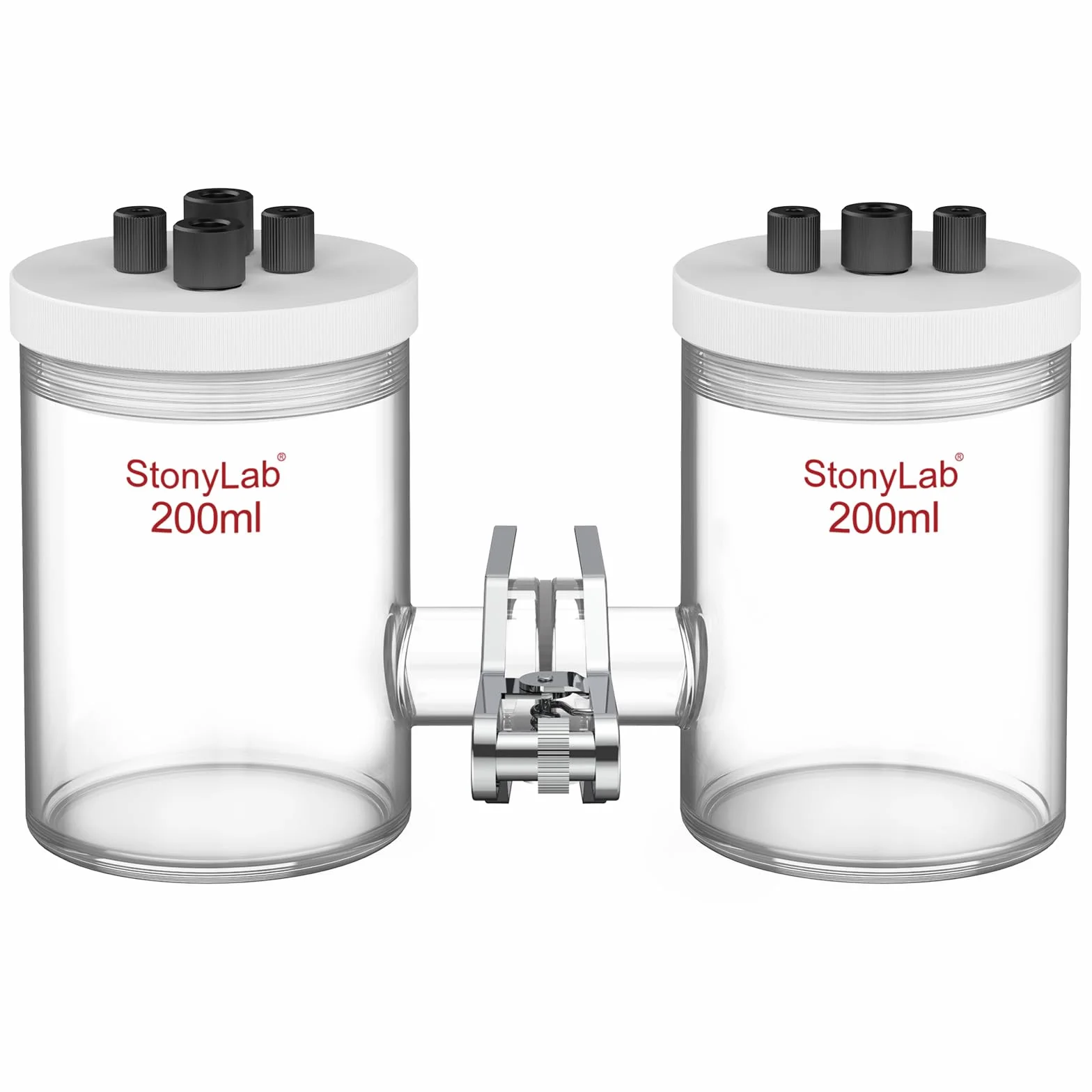 Celdas Electrolíticas Tipo-H de Vidrio Borosilicato 200 ml