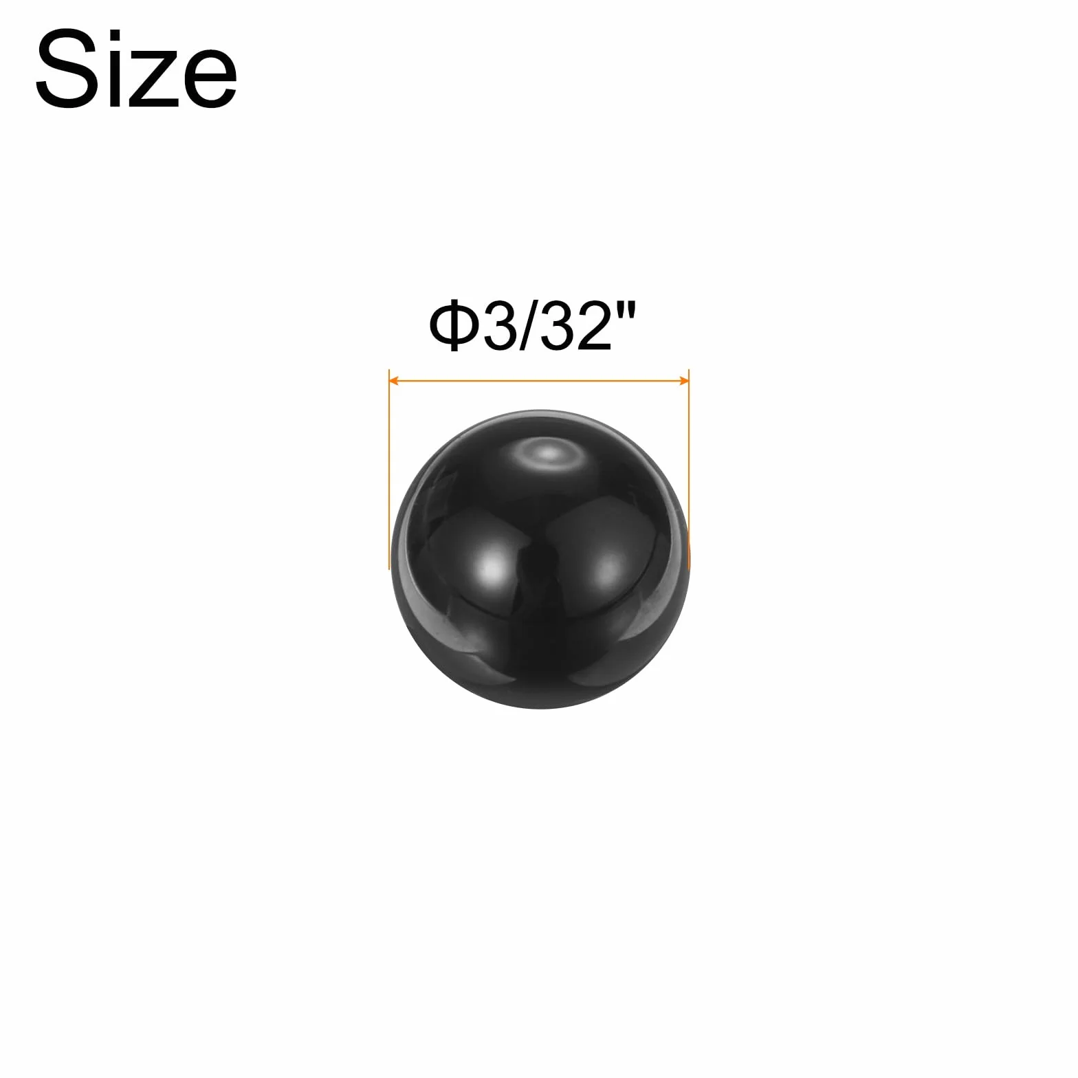 QUARKZMAN 200 Piezas Bolas de Rodamiento Cerámicas 3/32" 2.381mm Nitruro de Silicio Si3N4 Precisión G5