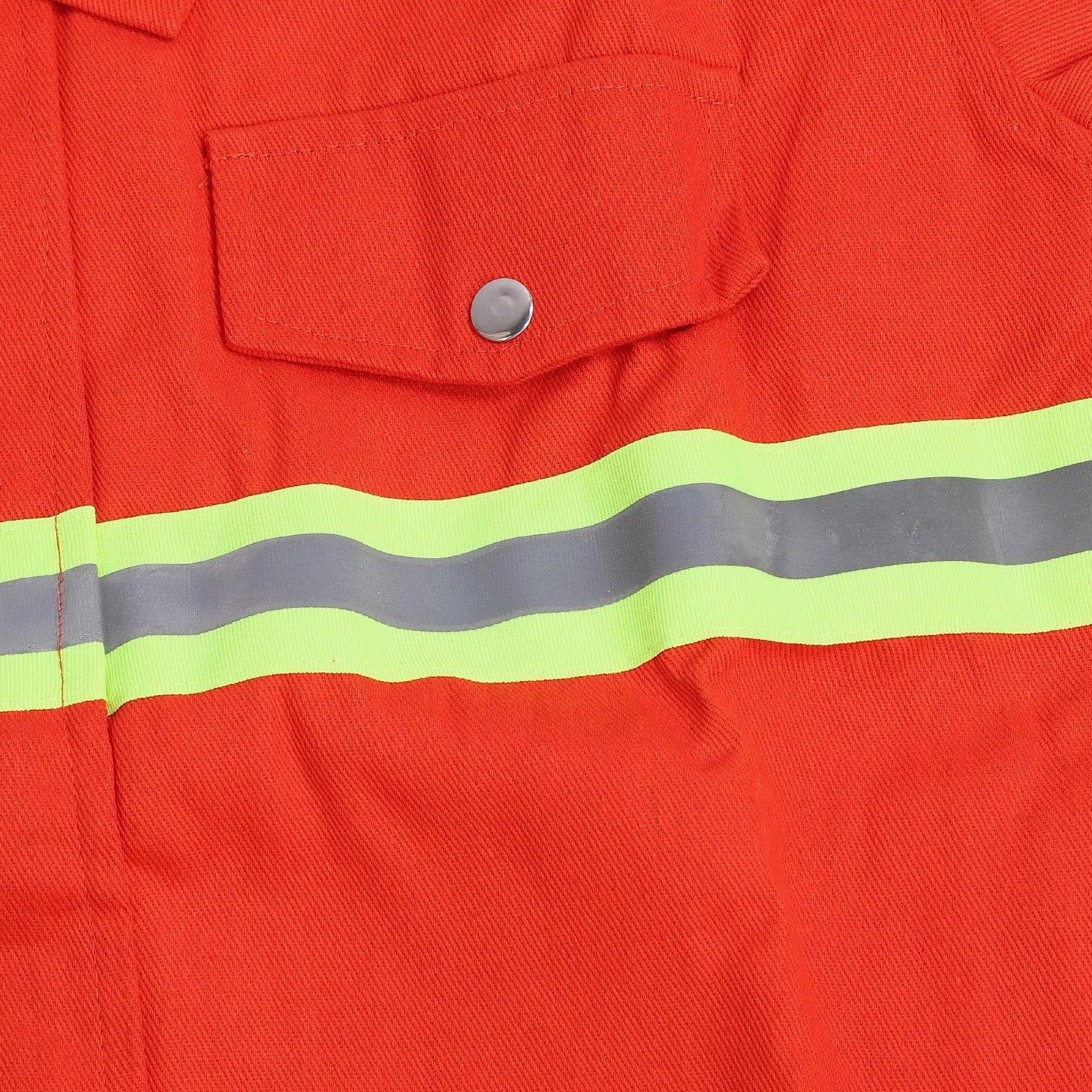 Fafeicy Traje de Seguridad Resistente Al Fuego Tipo 97, Ropa de Algodón Resistente Al Fuego y Al Calor con Tira Reflectante, Fuerte Dureza y Protección Química para la Industria, (L)