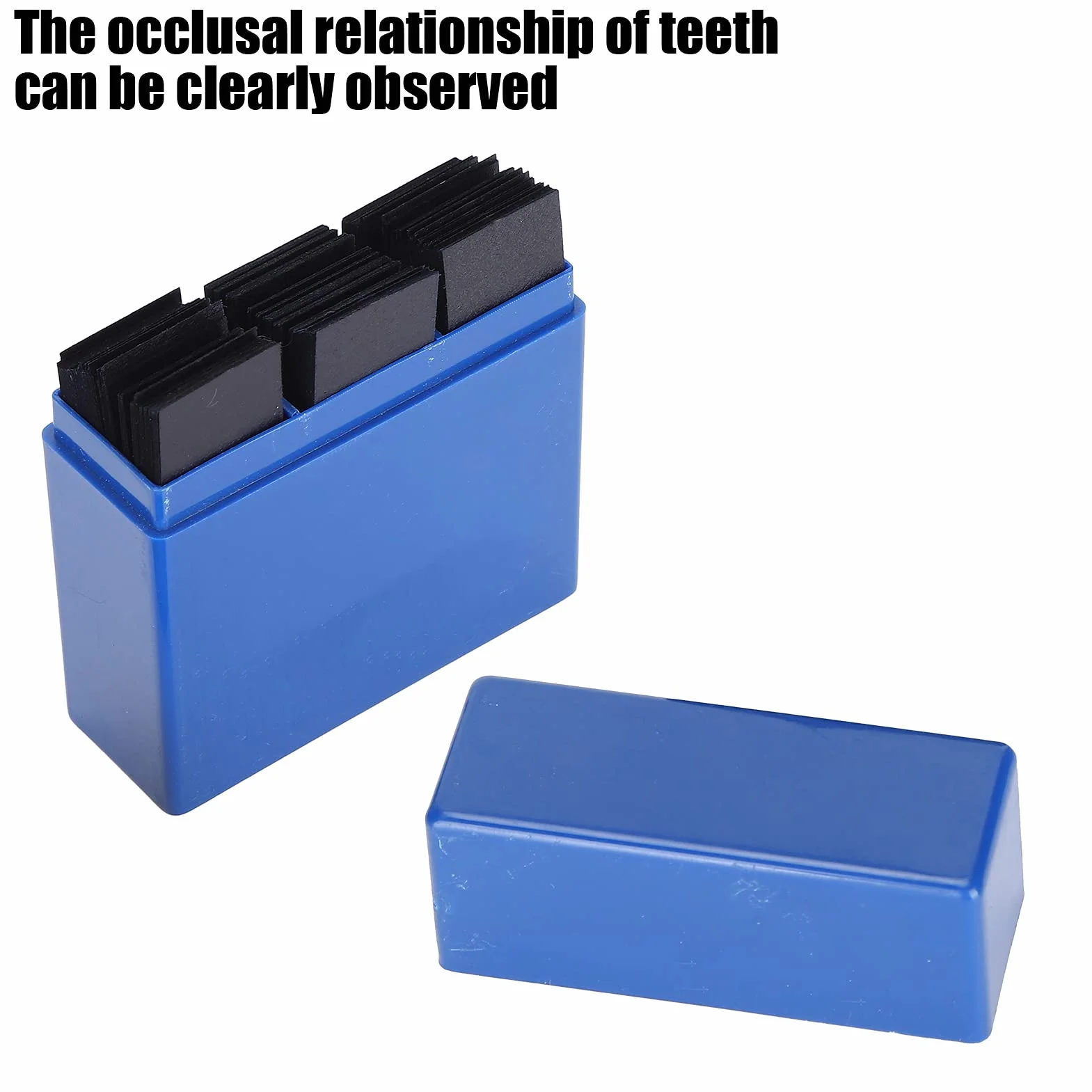 Papel De Articulación Dental 300 PCS Azul Restauración Dental Suministros Cuidado Oral Accesorio Dentista Con Dispensador De Plástico