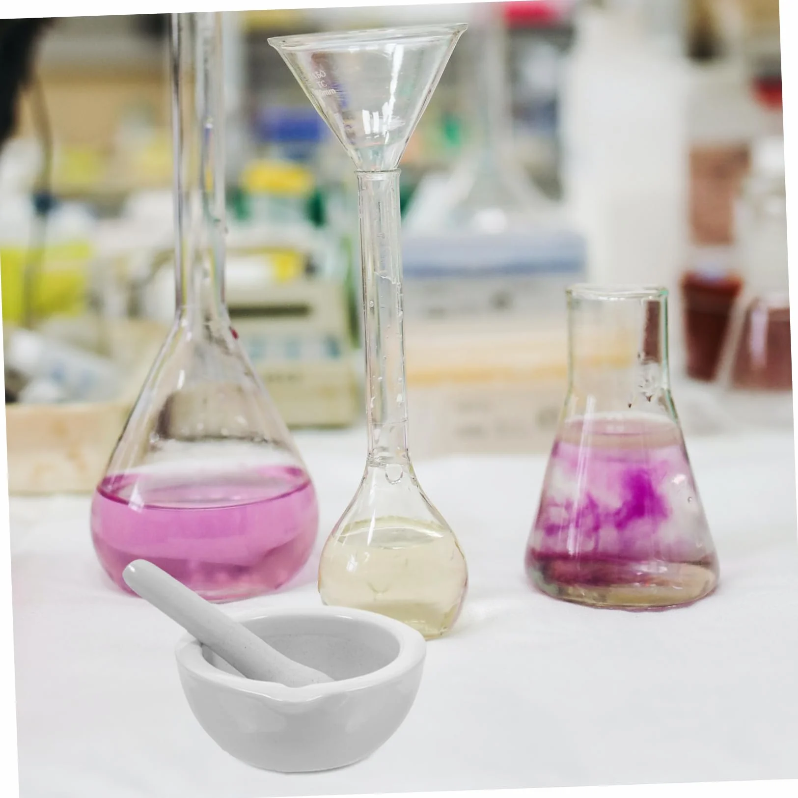 SOLUSTRE Mortero Cerámico de Laboratorio para Especias y Ajo, Olla para Triturar Condimentos