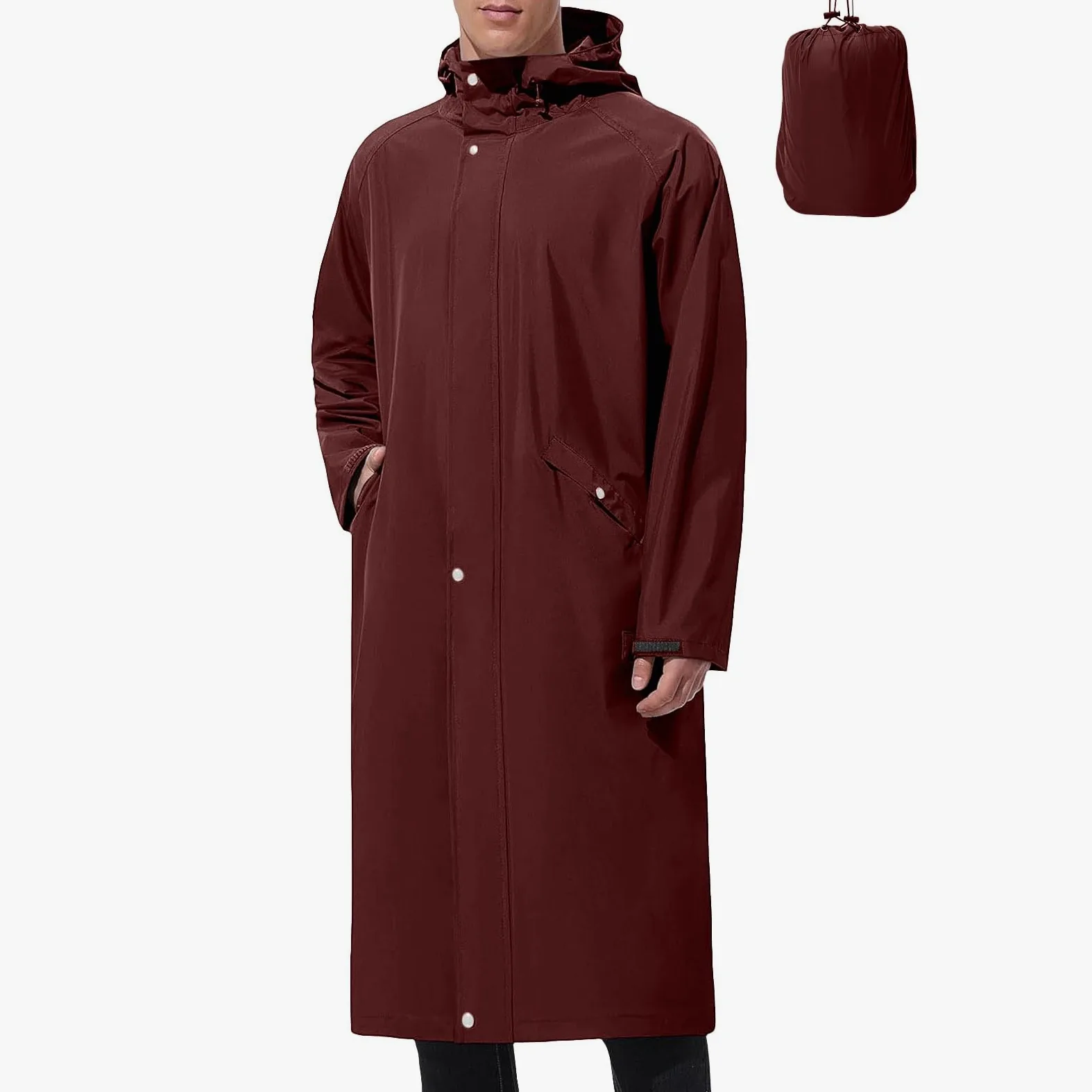 Chubasquero Hombre Impermeable Cortavientos Chaqueta Protección Solar | Abrigo Senderismo Montaña Casual Chubasquero Viaje Ligero Talla Grande con Cremallera y Bolsillos para Al Aire Libre Acampada