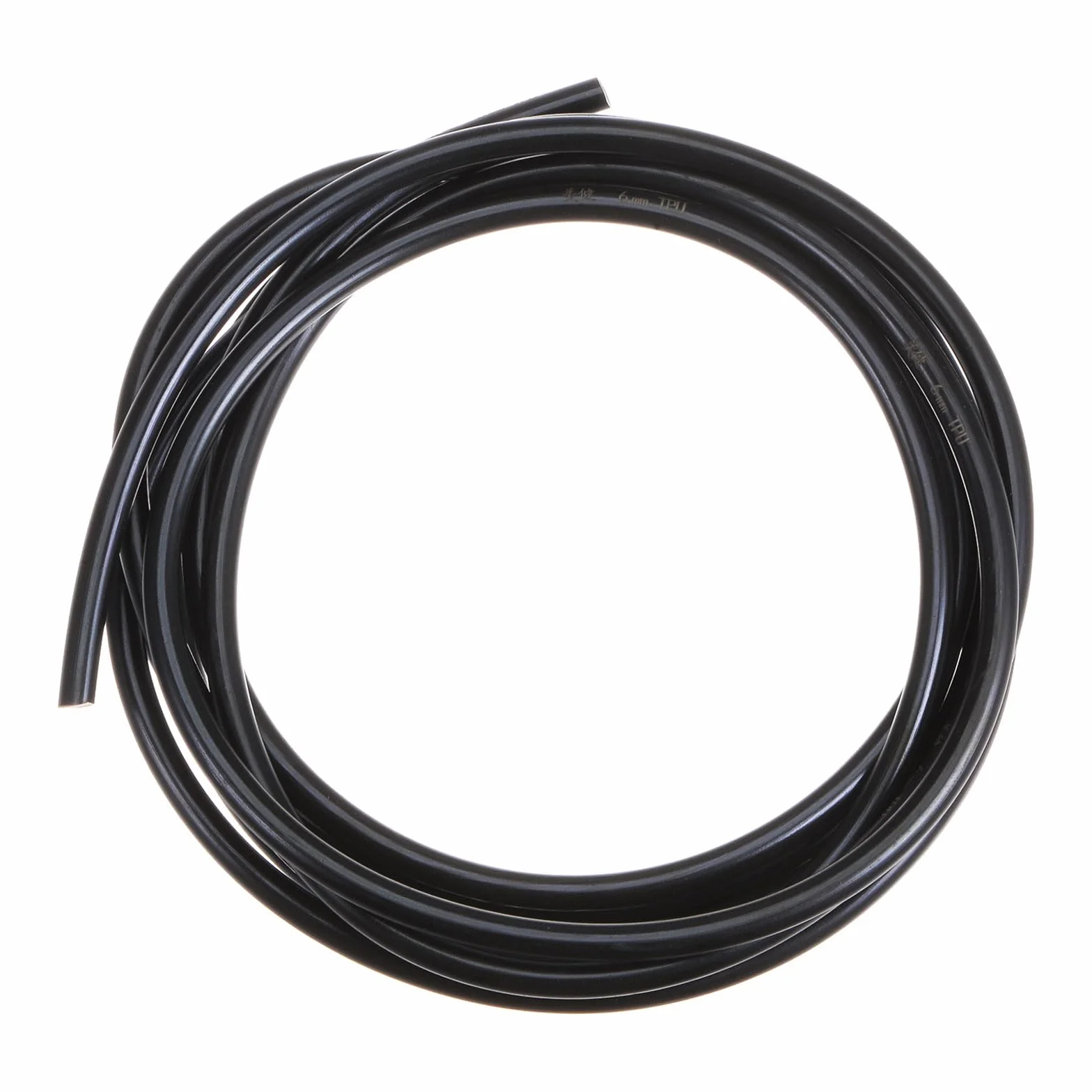 QUARKZMAN PU Transmisión Correa Poliuretano Redonda 6mm Diámetro 3 Metros Longitud Suave Superficie Uretano Negro