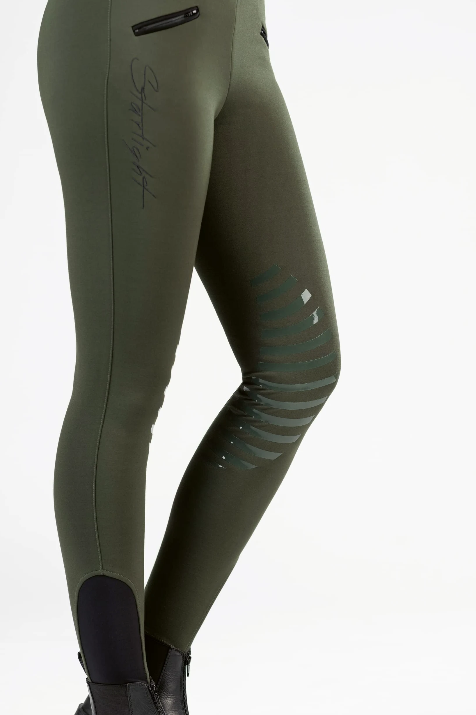 HKM 9228, Reitleggings Starlight, Pantalones de Equitación para Mujer, Blanco (Weiß), 32