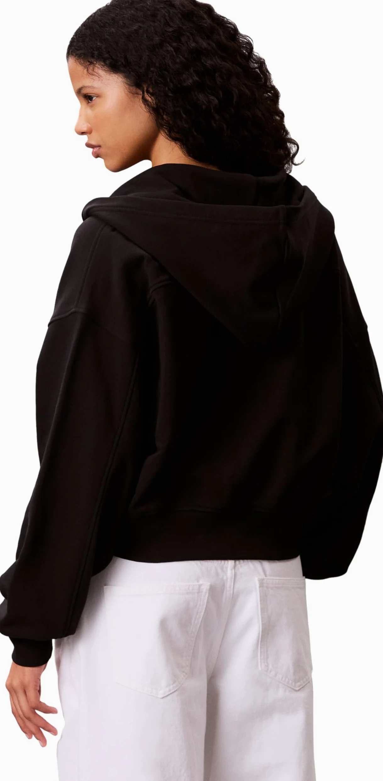 Calvin Klein Sudadera Mujer French Terry Badge Logo de algodón