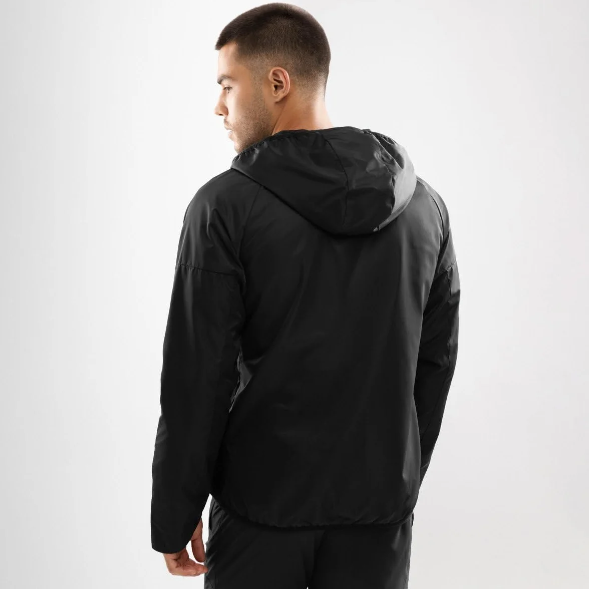 SIROKO Chaqueta cortavientos entrenamiento fitness Grand Marathon Negro