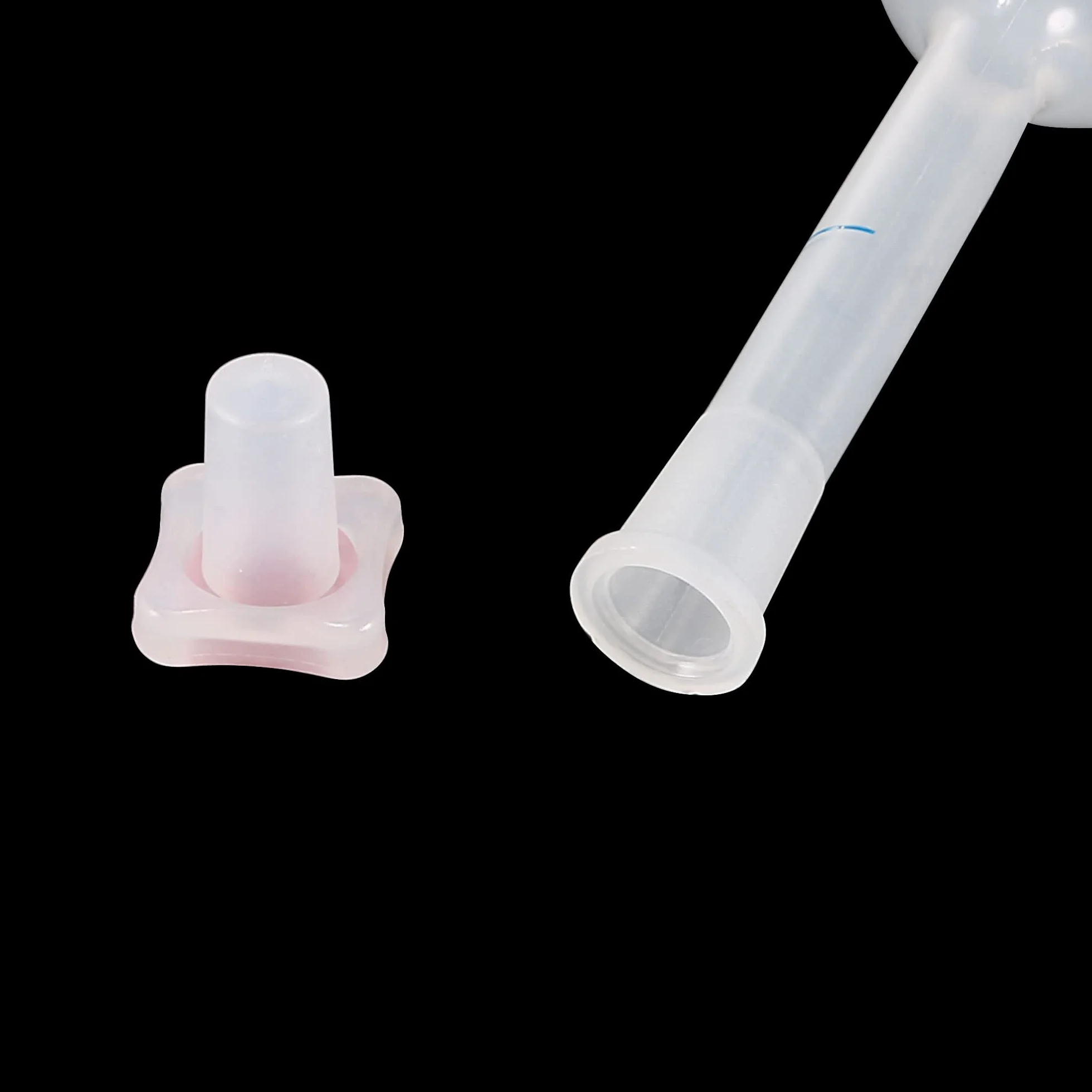 Sourcing Map 2pcs 50ml Plástico Matraz Volumétrico de Cuello Largo A Prueba de Calor para Laboratorio