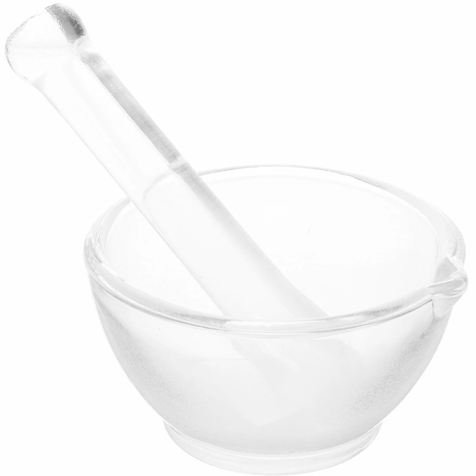 Mortero Químico de Vidrio 60mm para Laboratorio, Recipiente de Molienda Profesional