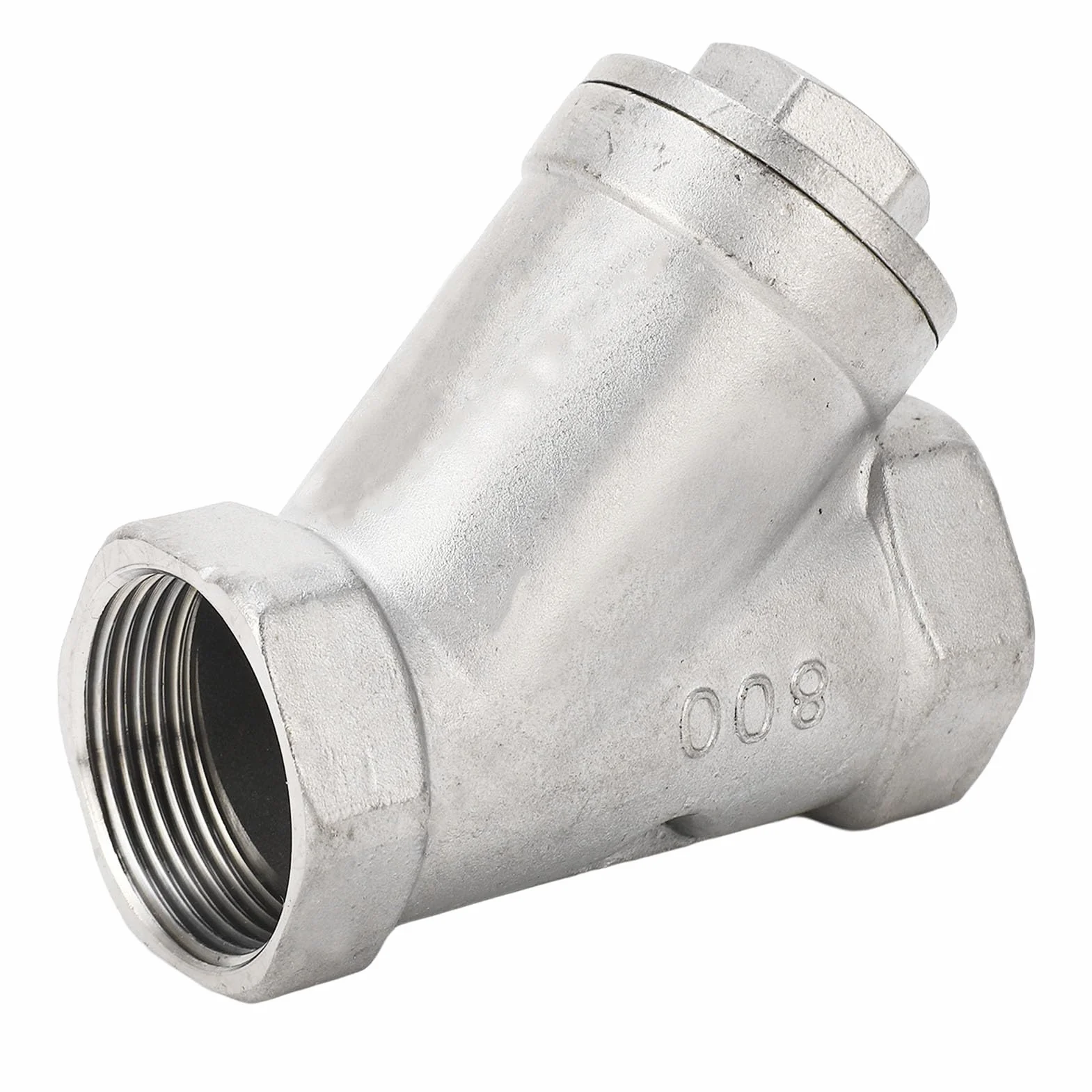 Filtro Tipo Y 1-1/4 Pulgadas DN32 Acero Inoxidable 304 Malla Doble Capa Válvula para Agua Petróleo Gas
